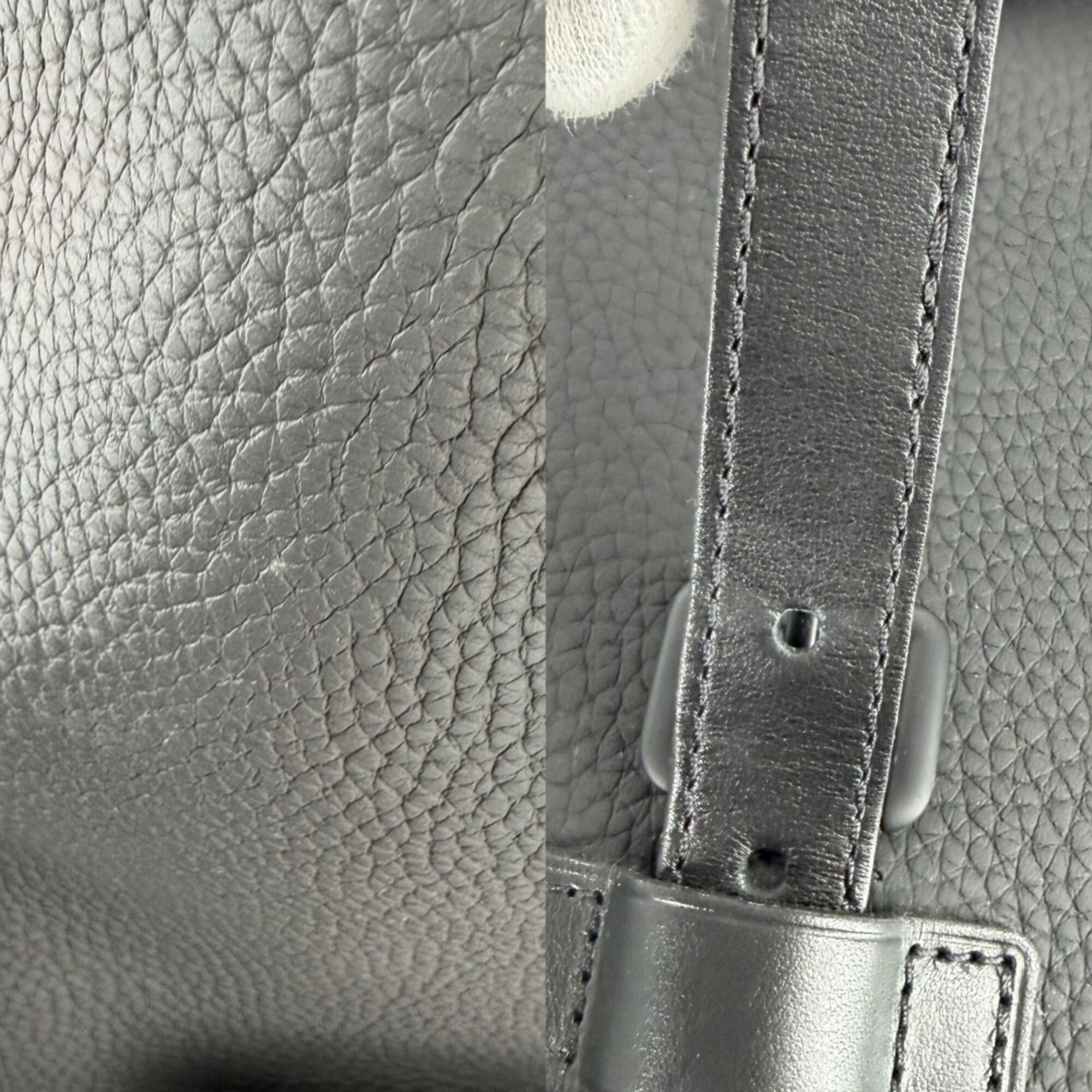 Louis Vuitton Black Leather Backpack (Pre-Owned)