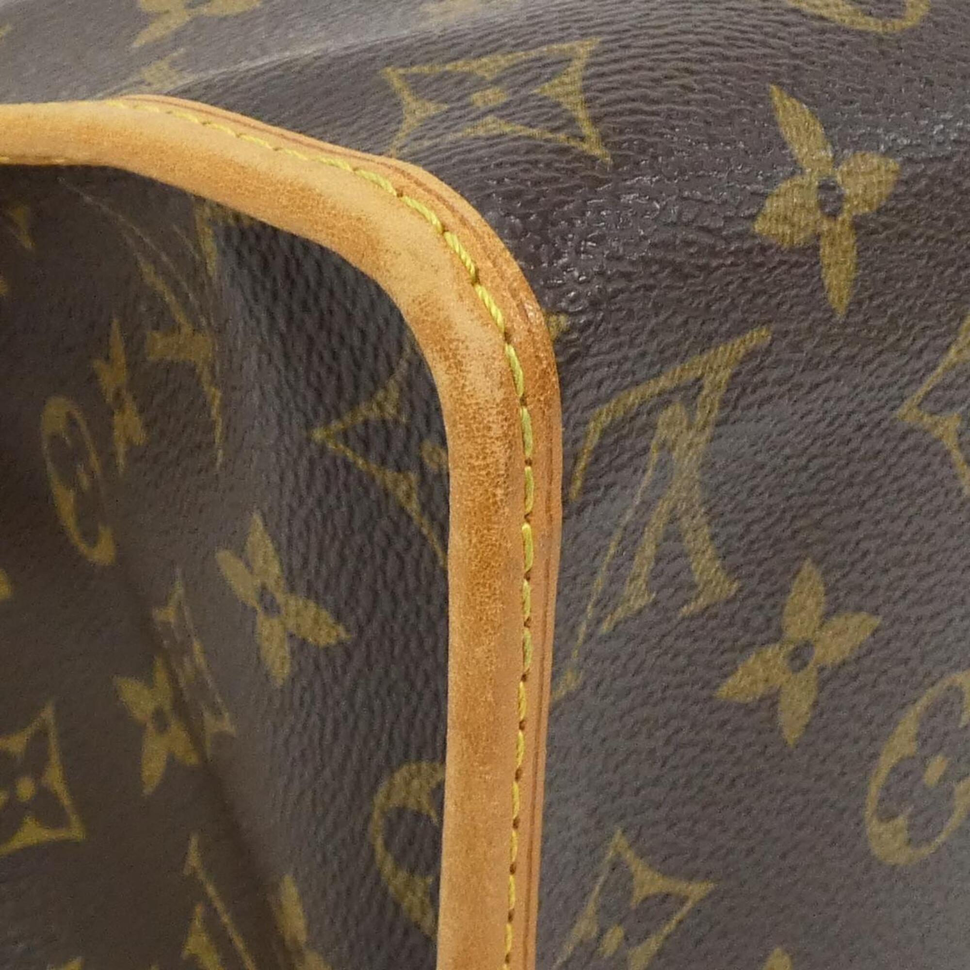 Louis Vuitton Monogram Marron Coated Canvas Shoulder Bag (Pre-Owned)