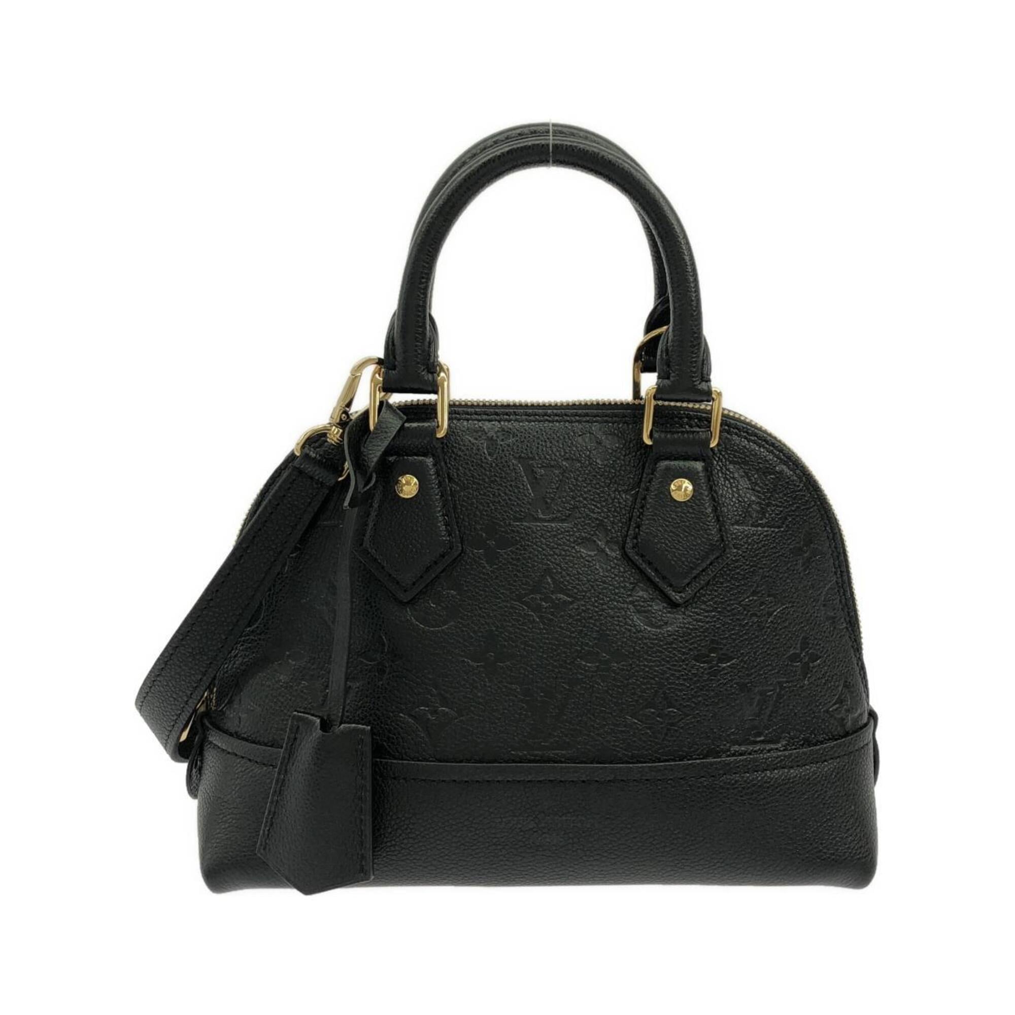 Louis Vuitton Black Leather Handbag (Pre-Owned)