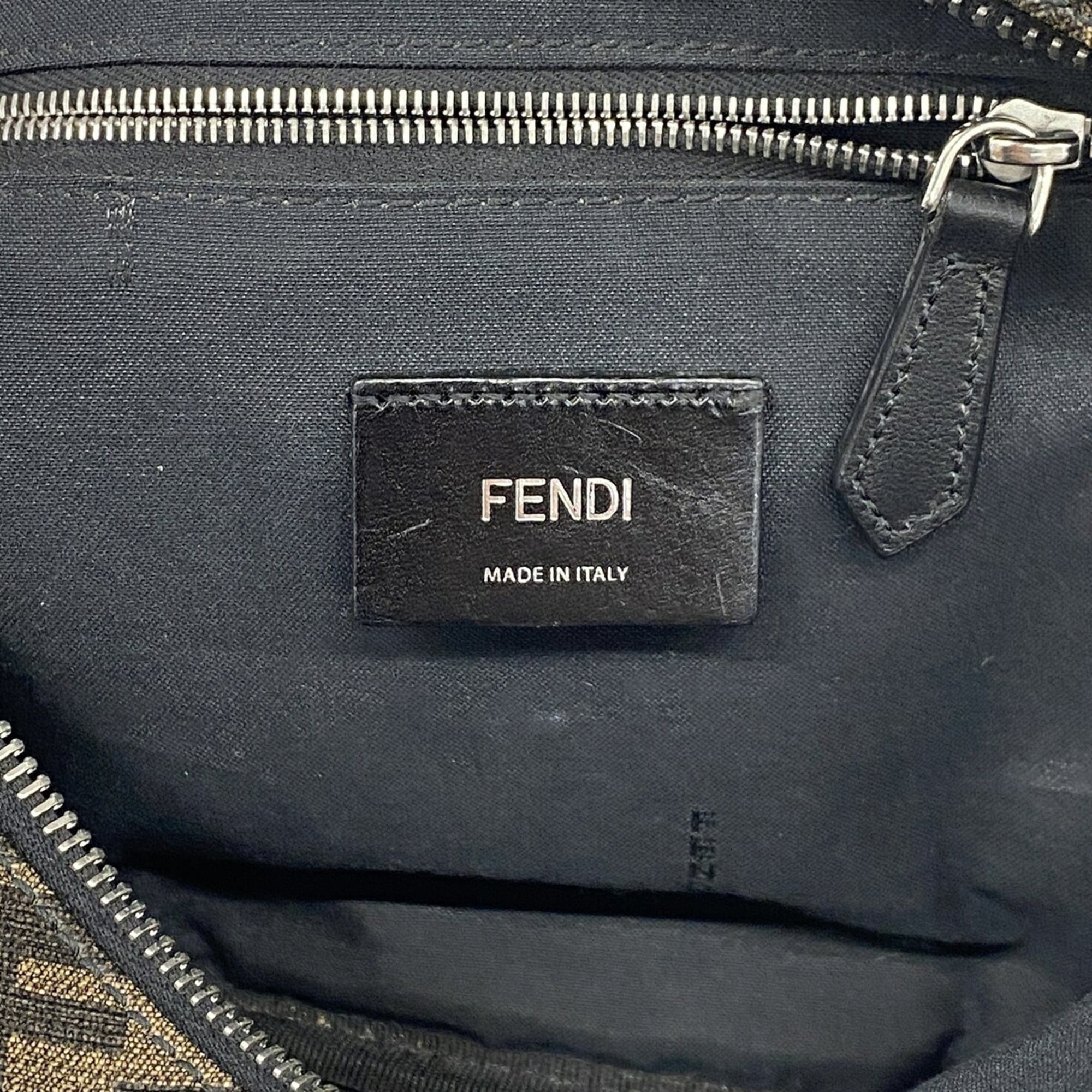 Fendi Brown Pvc Leather Fanny Pack (Pre-Owned)