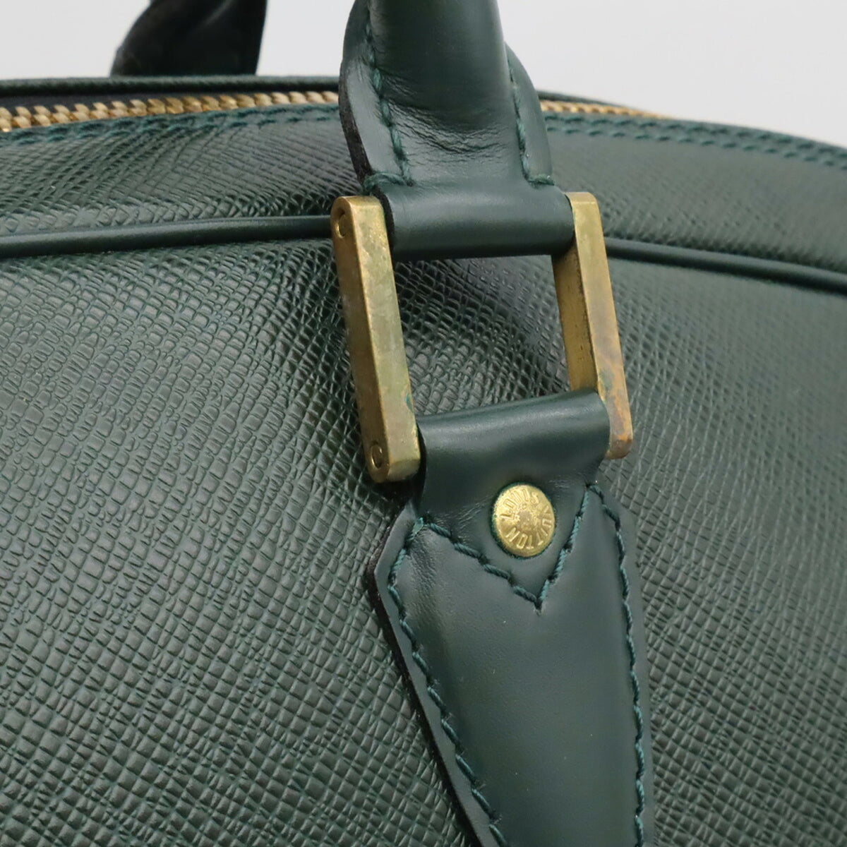 Louis Vuitton Green Leather Boston Bag (Pre-Owned)