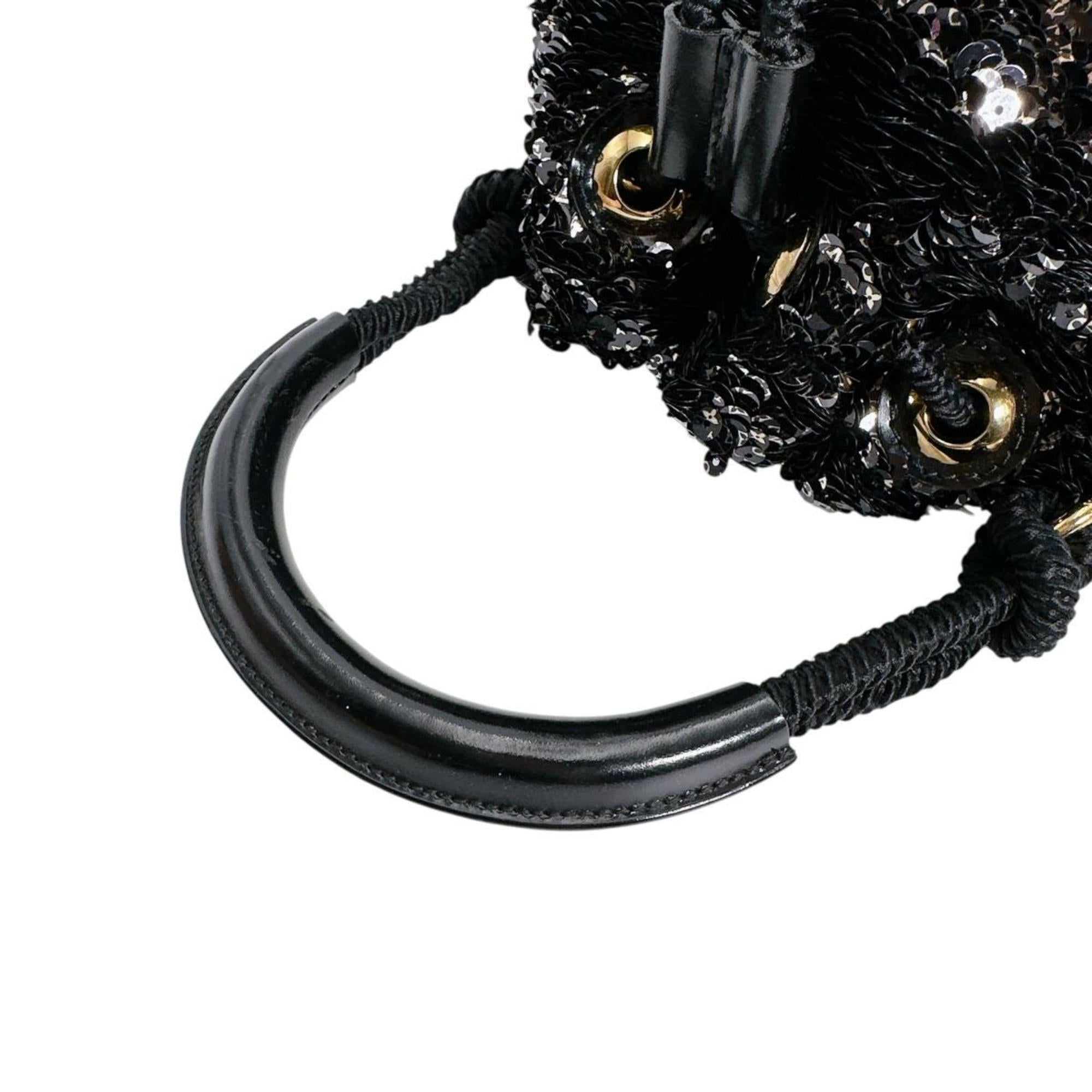 Louis Vuitton Black Spangles Handbag (Pre-Owned)