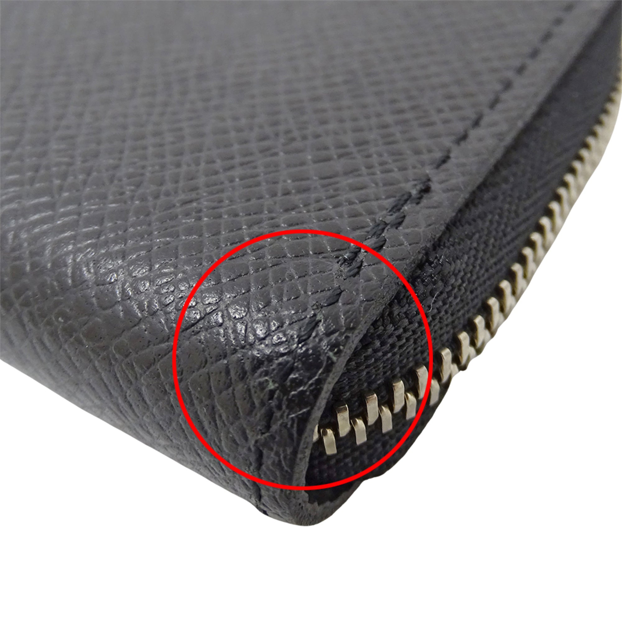 Louis Vuitton Ardoise Taiga Leather Coin Purse/Coin Case (Pre-Owned)