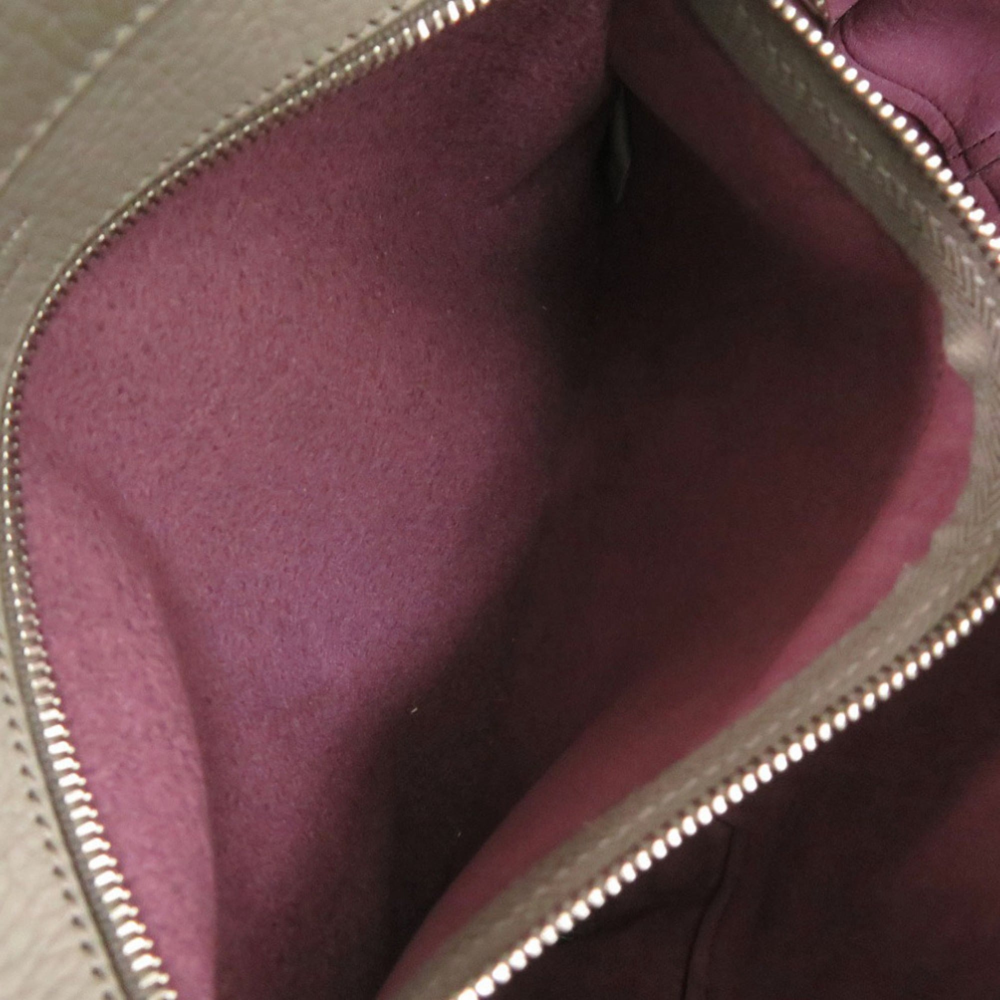 Tod's Gray Purple Leather Handbag (Pre-Owned)