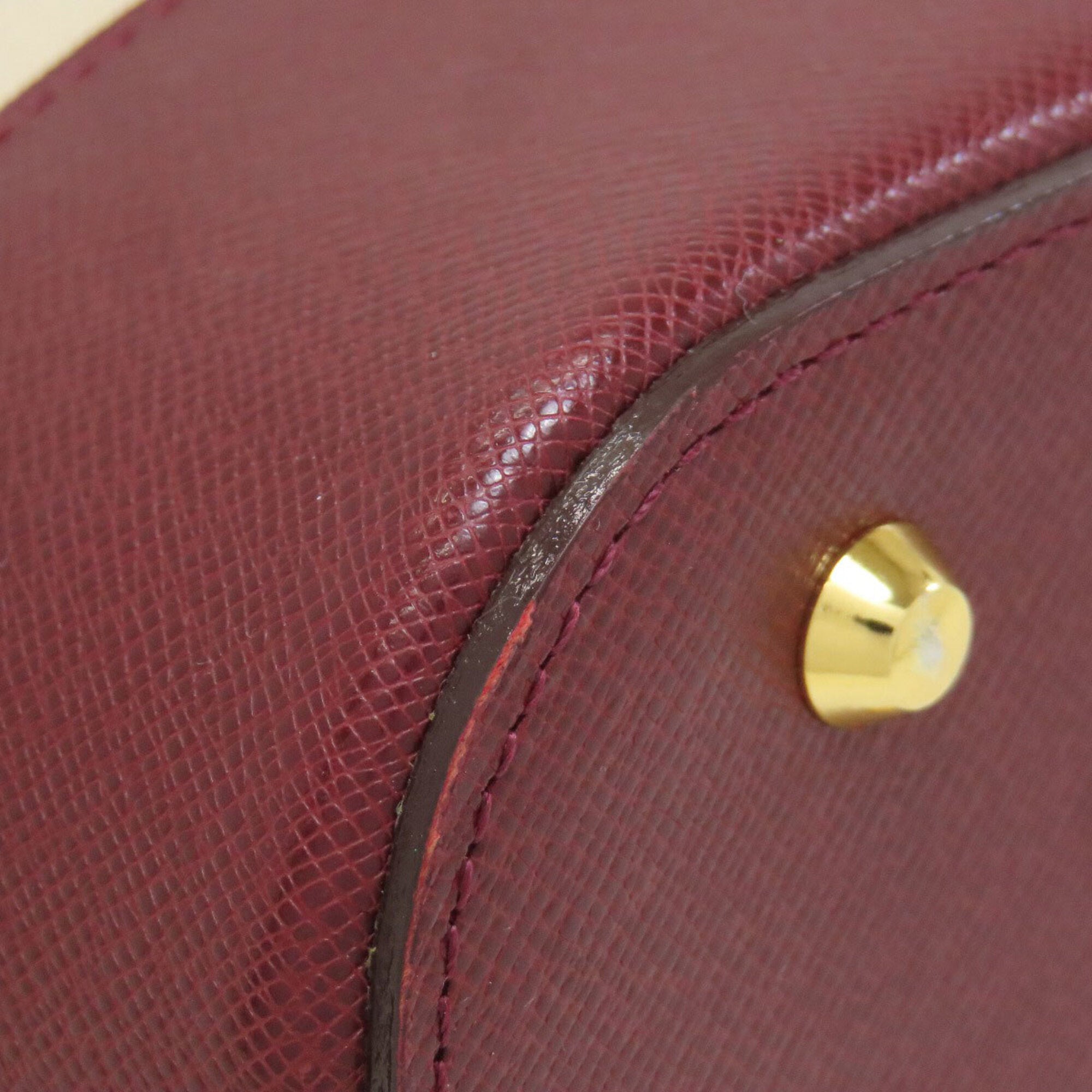 Burberry Beige Bordeaux Canvas Shoulder Bag (Pre-Owned)