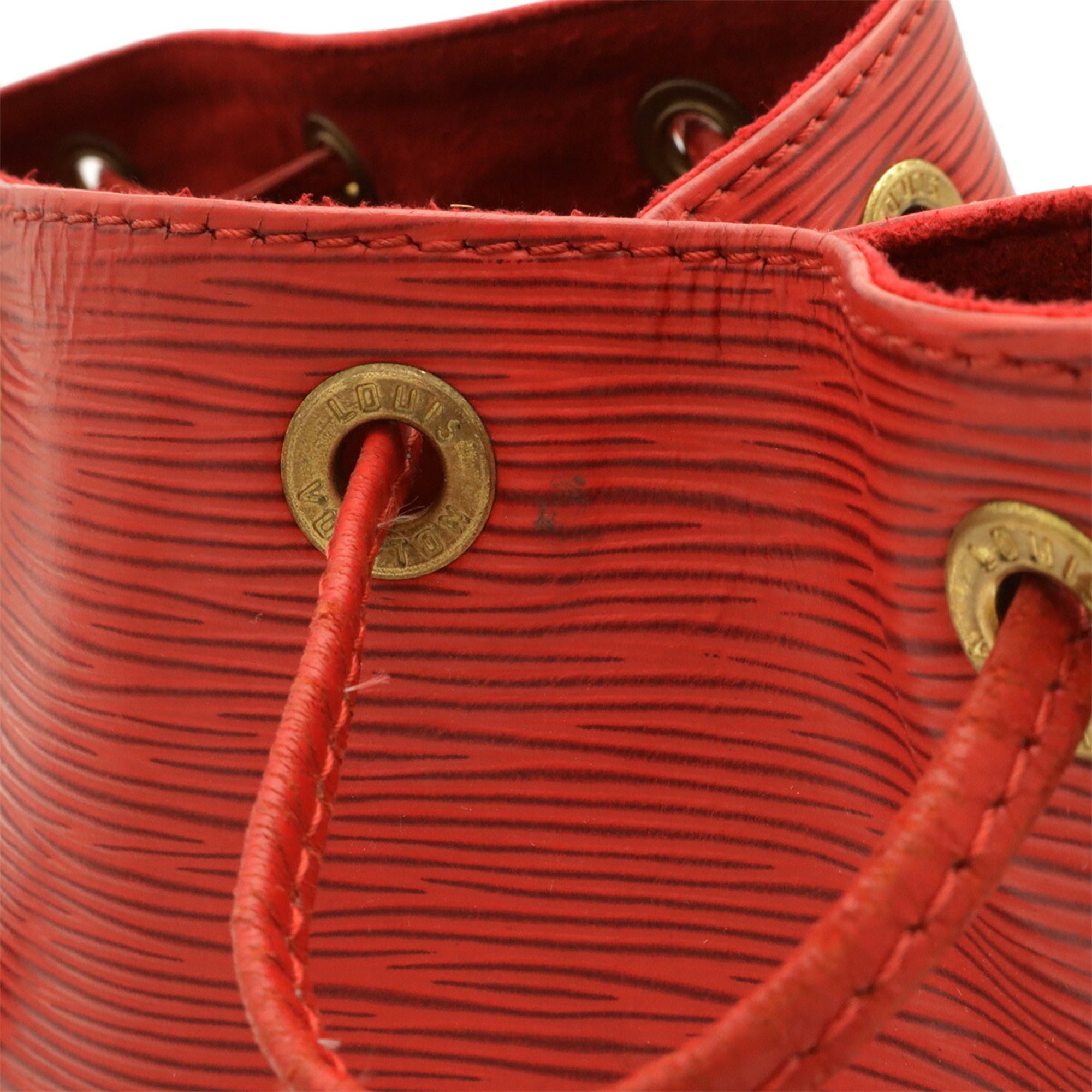 Louis Vuitton Castilian Red Red Color Epi Leather Shoulder Bag (Pre-Owned)