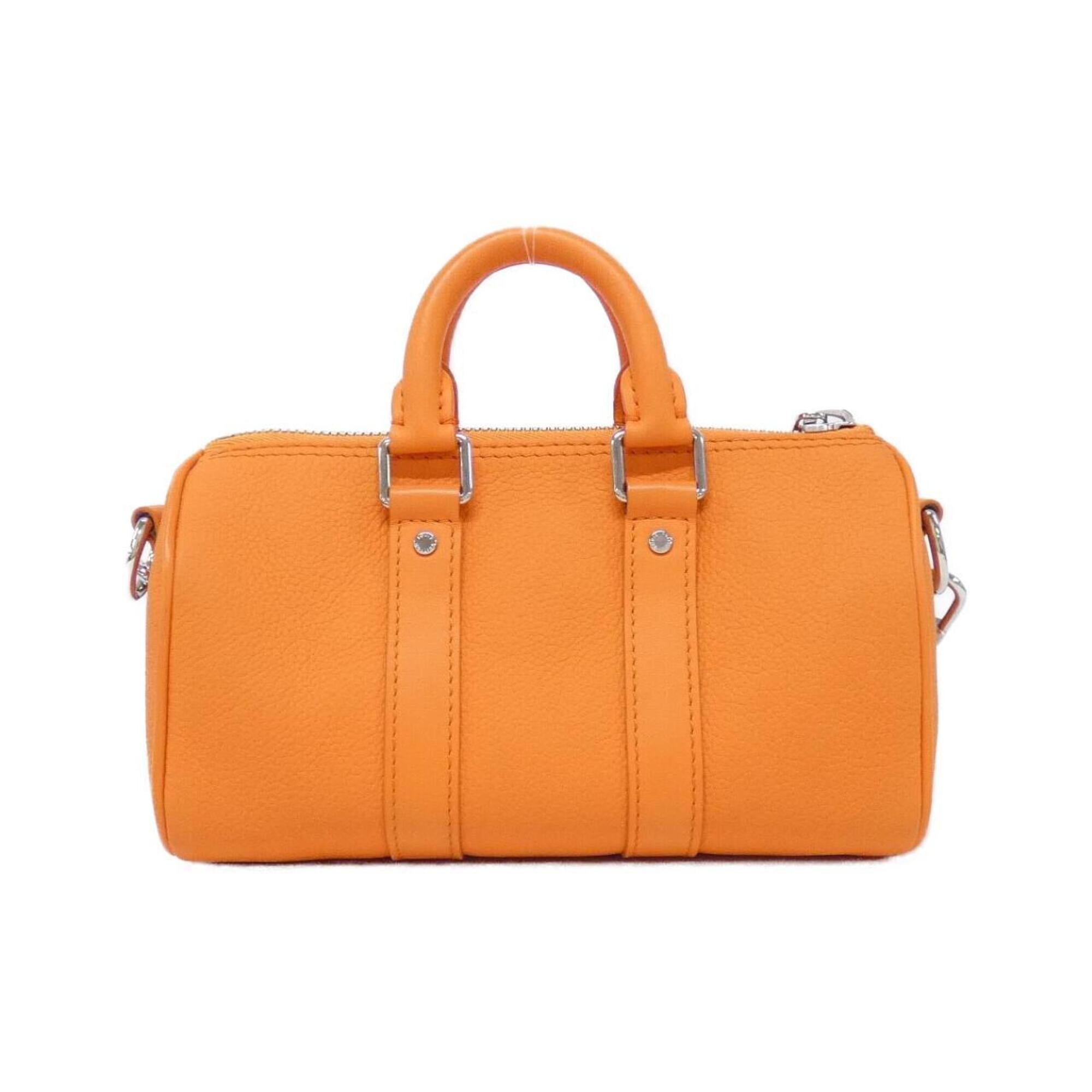 Louis Vuitton Orange Leather Boston Bag (Pre-Owned)