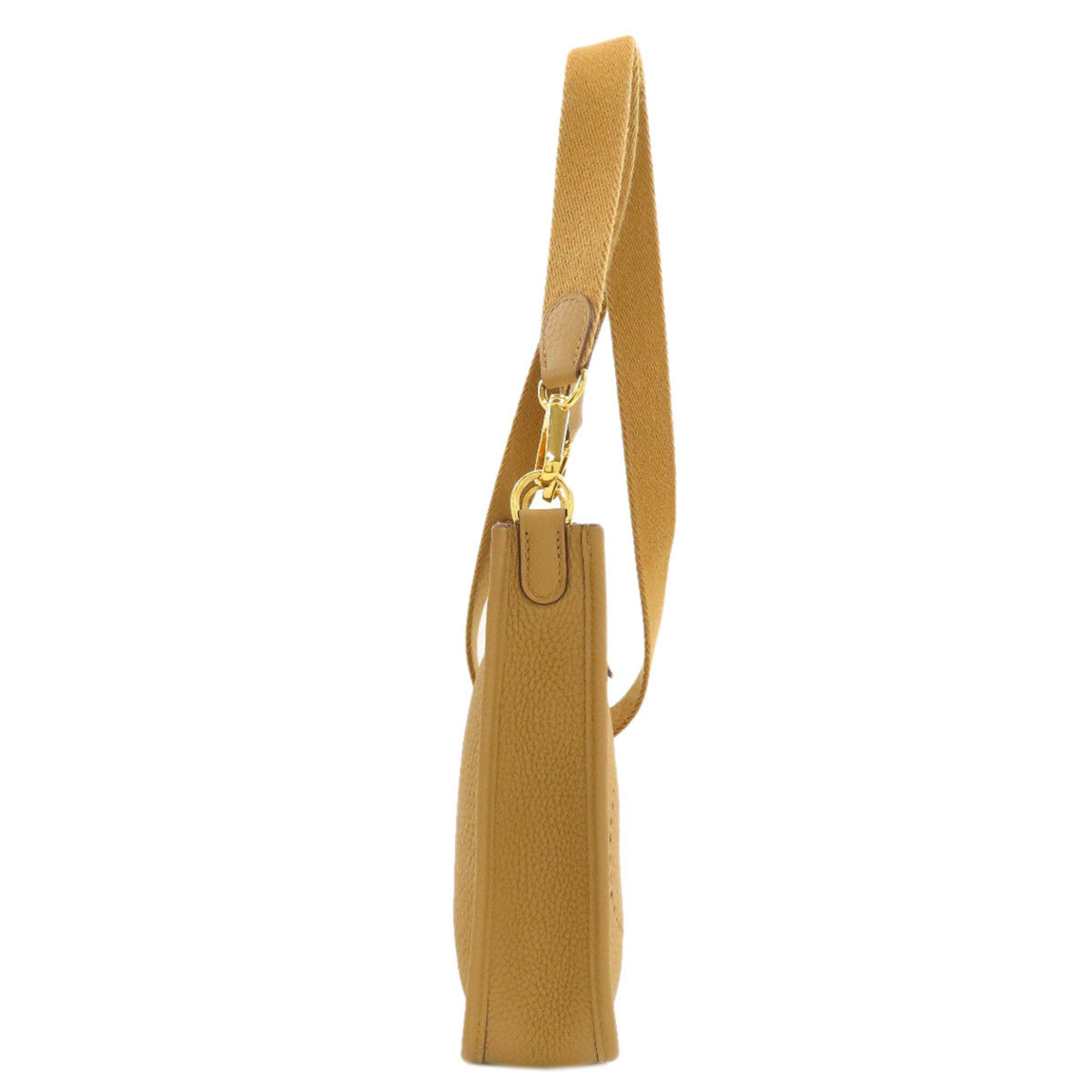Hermes Light Brown Leather Shoulder Bag (Pre-Owned)