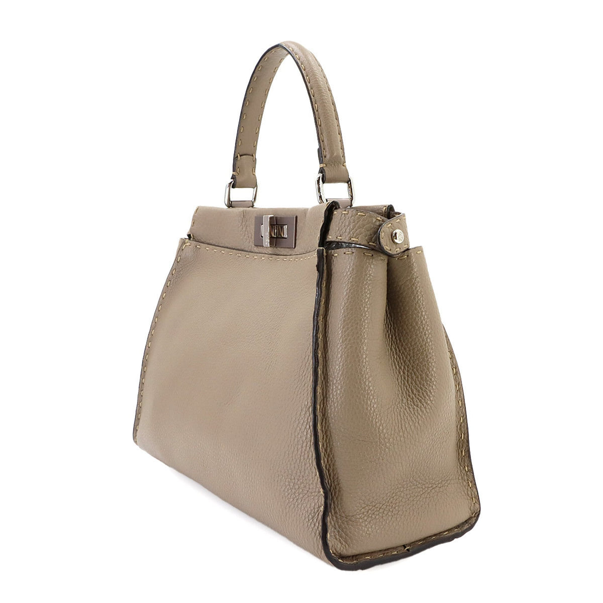 Fendi Beige Leather Handbag (Pre-Owned)