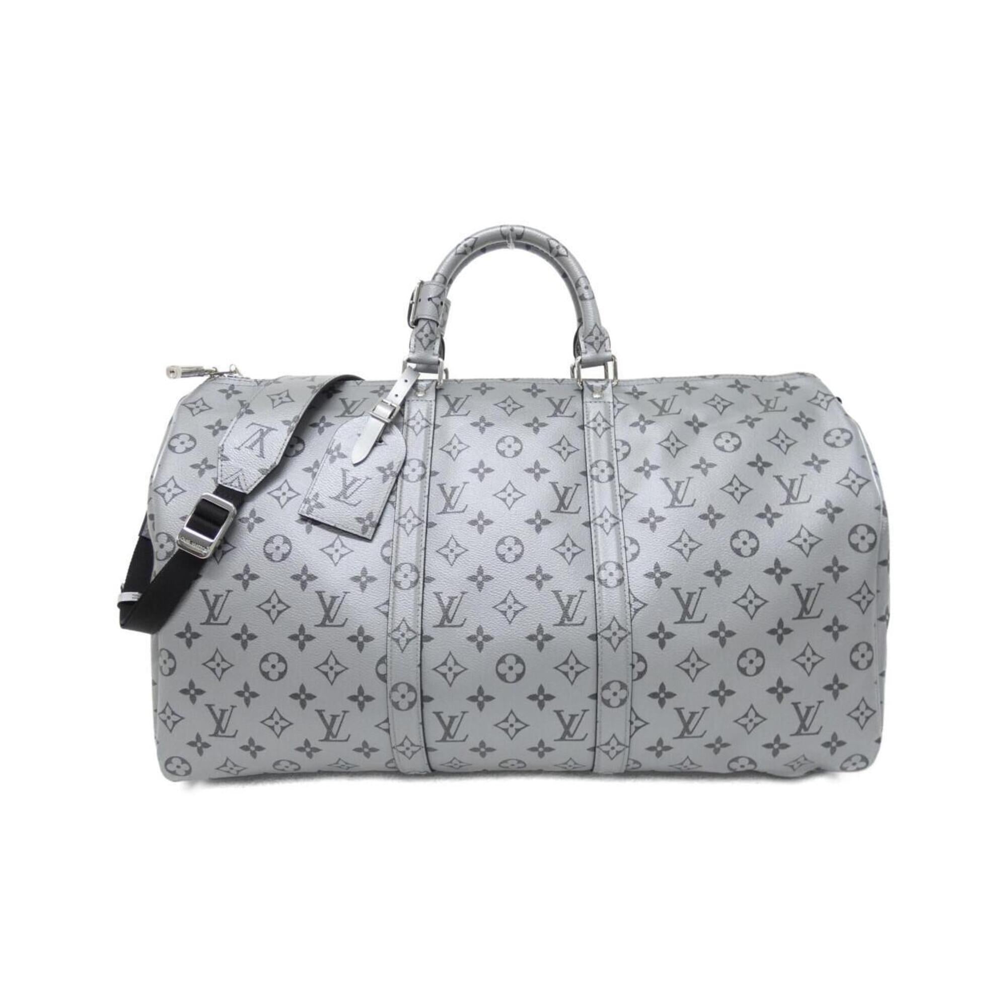 Louis Vuitton Monogram Silver Coated Canvas Boston Bag (Pre-Owned)