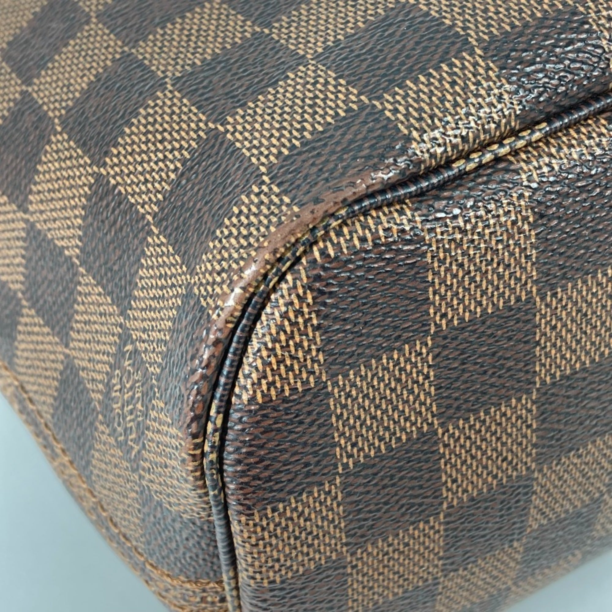 Louis Vuitton Brown Damier Canvas Ebene Damier Canvas Pouch Shoulder Bag Tote Bag (Pre-Owned)