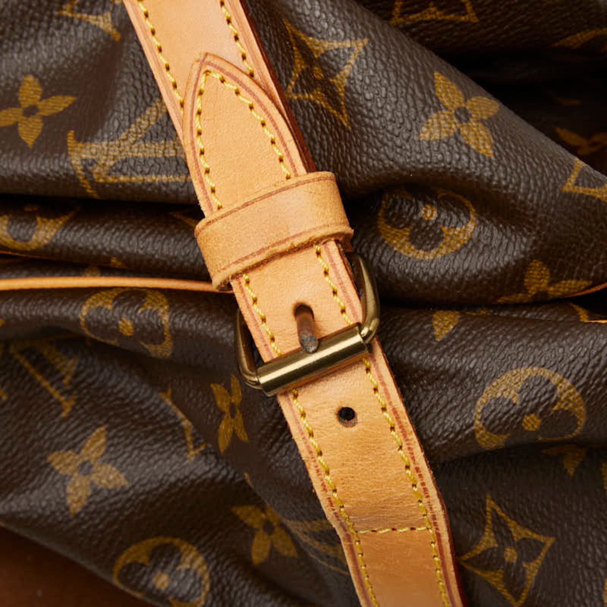 Louis Vuitton Brown Pvc Leather Messenger Bag Shoulder Bag (Pre-Owned)
