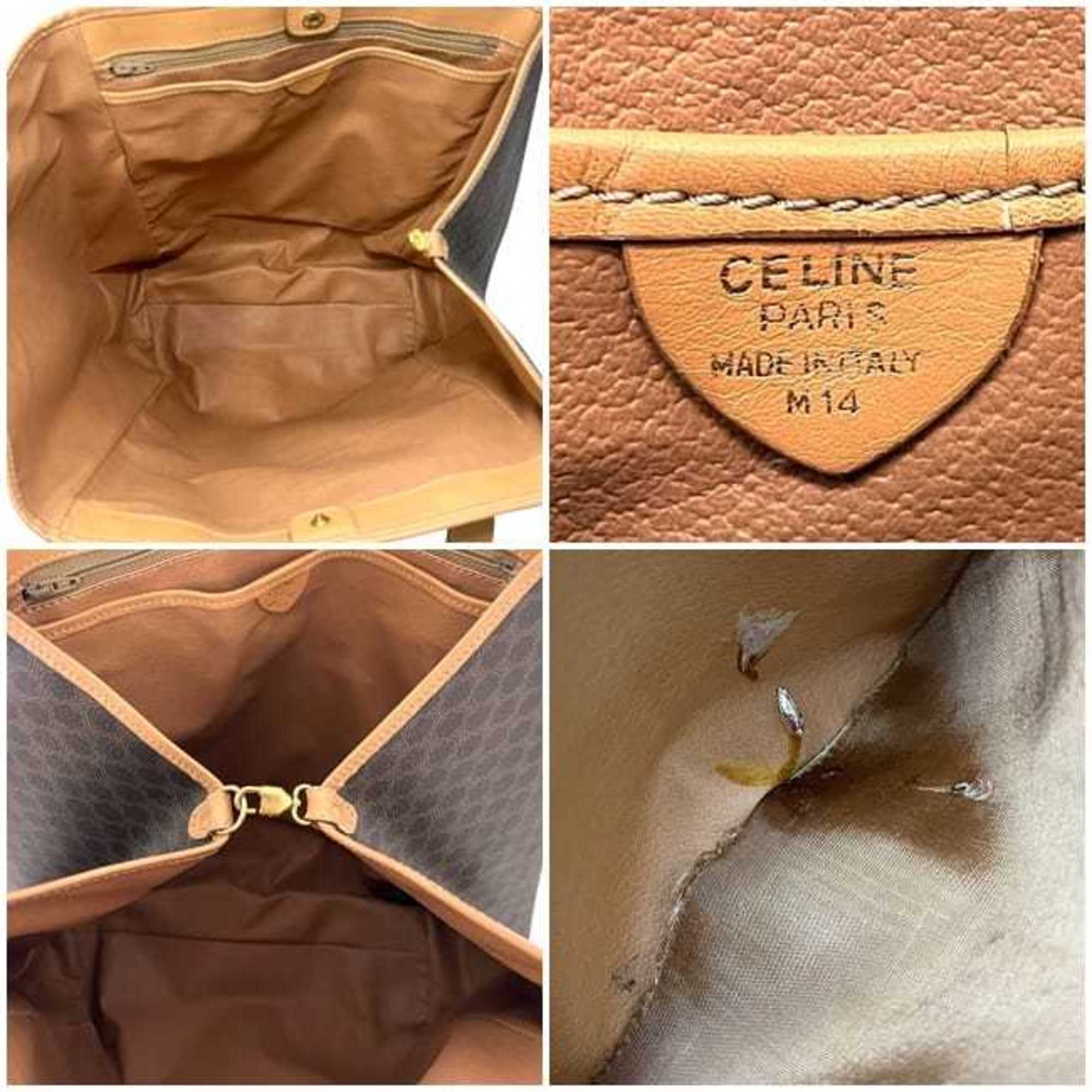 Celine Beige Brown Pvc Leather Tote Bag (Pre-Owned)