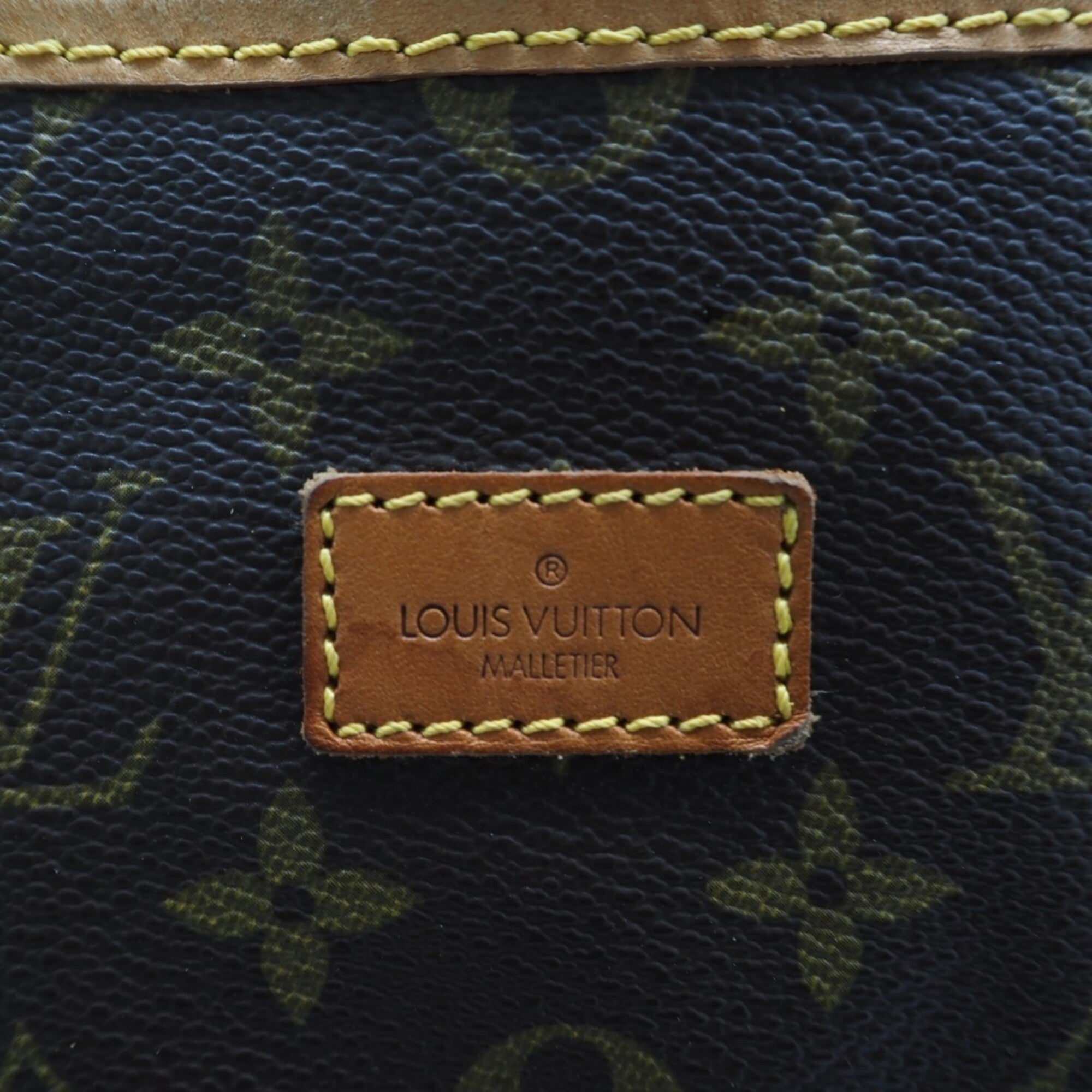 Louis Vuitton Monogram Brown Coated Canvas Leather Shoulder Bag (Pre-Owned)