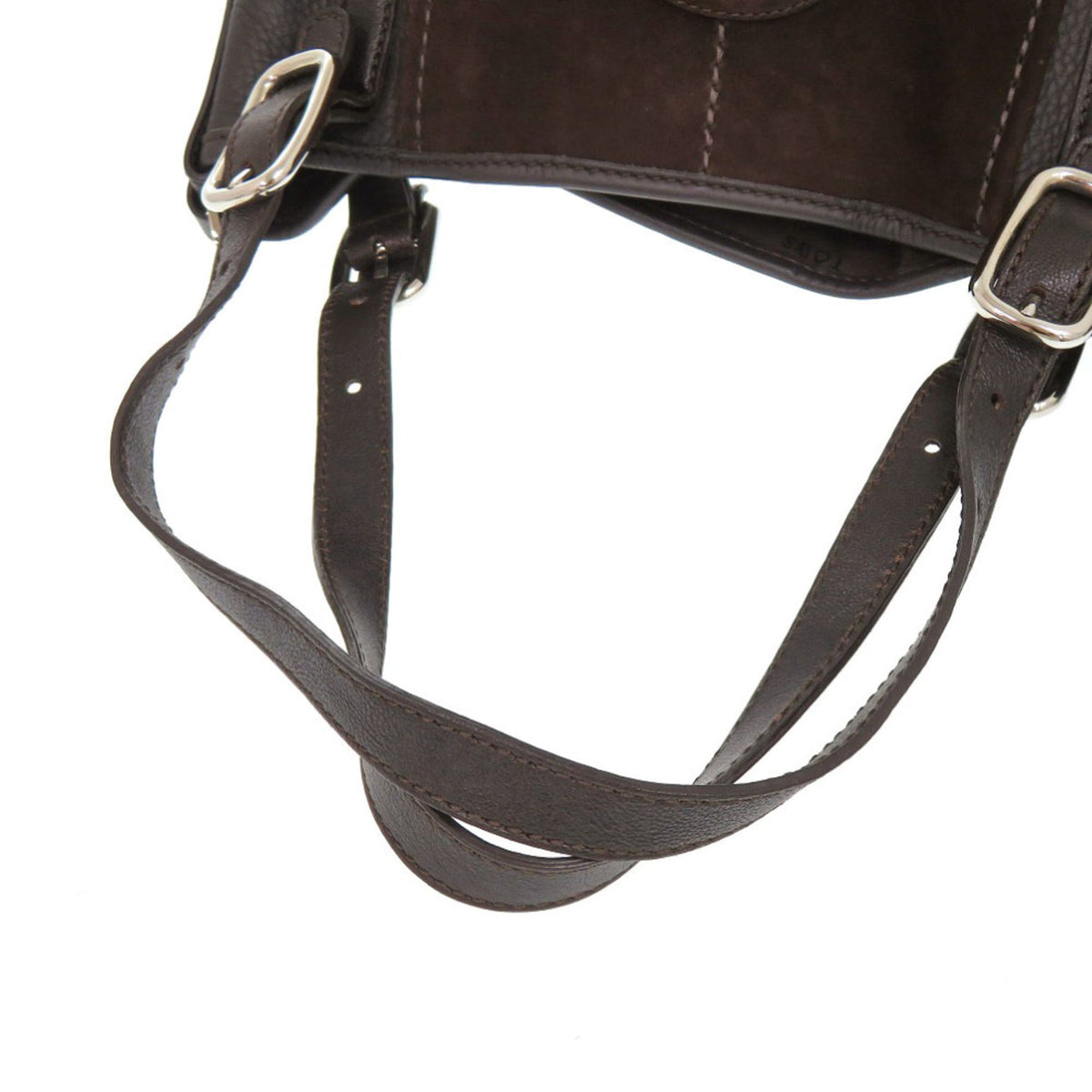 Tod's Brown Suede Leather Shoulder Bag Tote Bag (Pre-Owned)