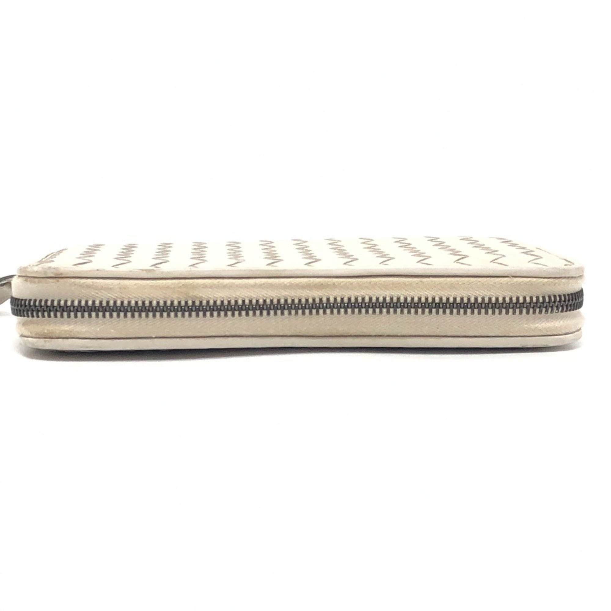Bottega Veneta White Intrecciato Long Wallet (Bi-Fold) (Pre-Owned)