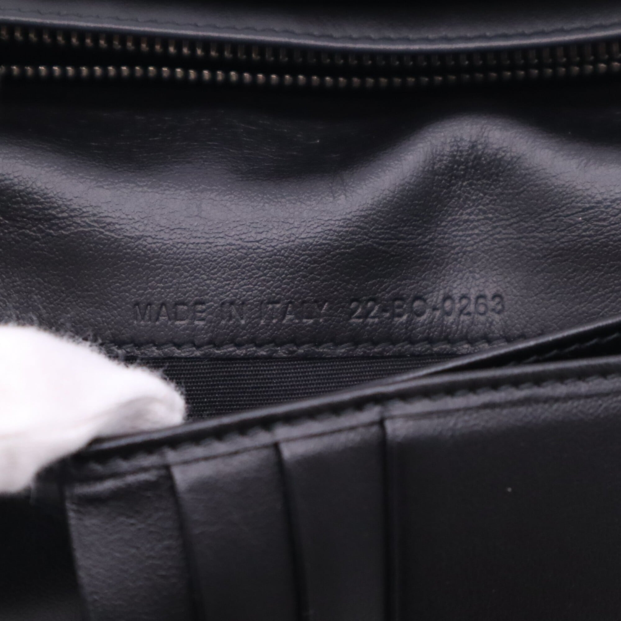 Christian Dior Black Canvas Leather Long Wallet (Bi-Fold) (Pre-Owned)
