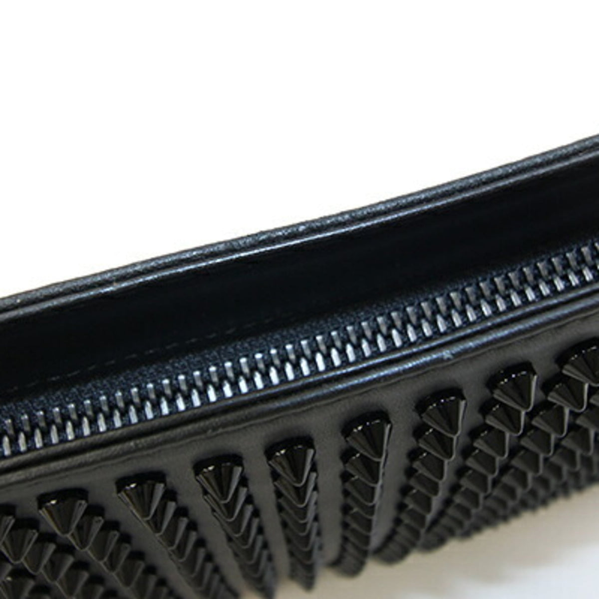 Christian Louboutin Black Leather Clutch Bag Shoulder Bag (Pre-Owned)
