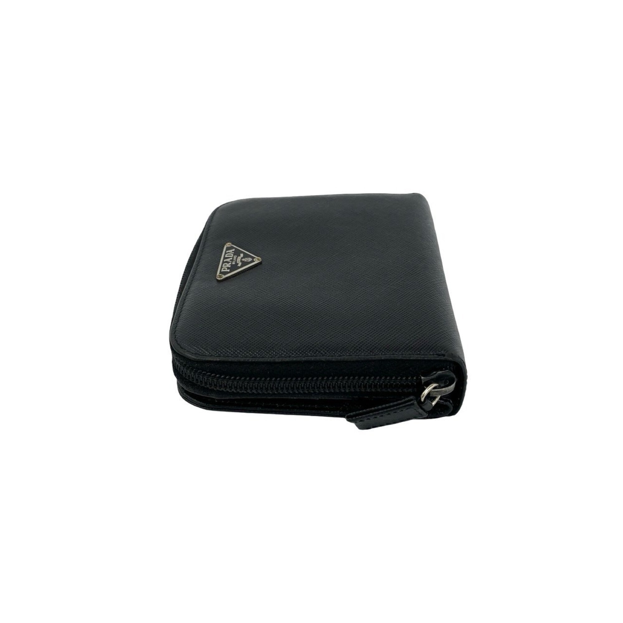 Prada Black Leather Wallet (Bi-Fold) (Pre-Owned)