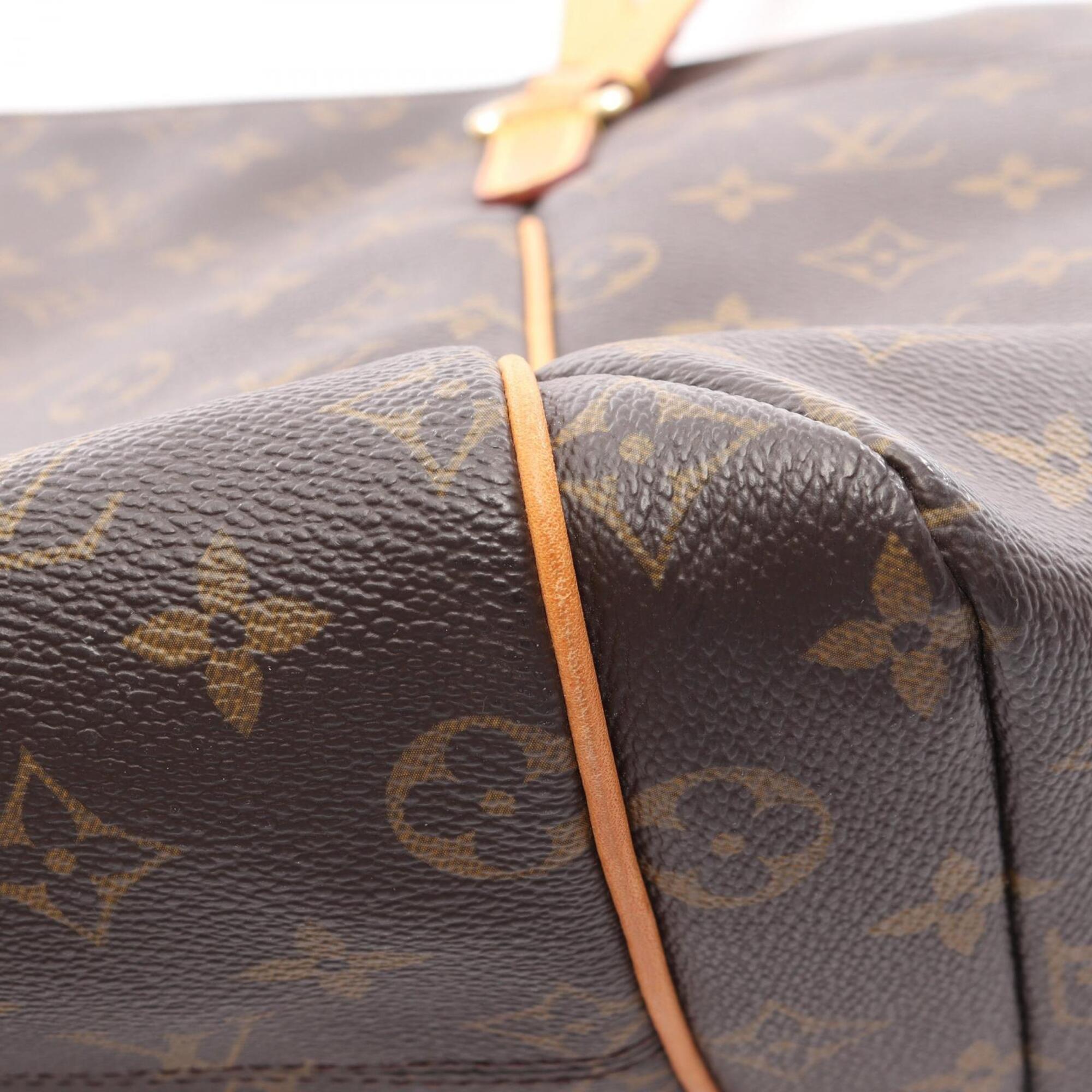 Louis Vuitton Brown Pvc Coated Canvas Leather Handbag Tote Bag (Pre-Owned)