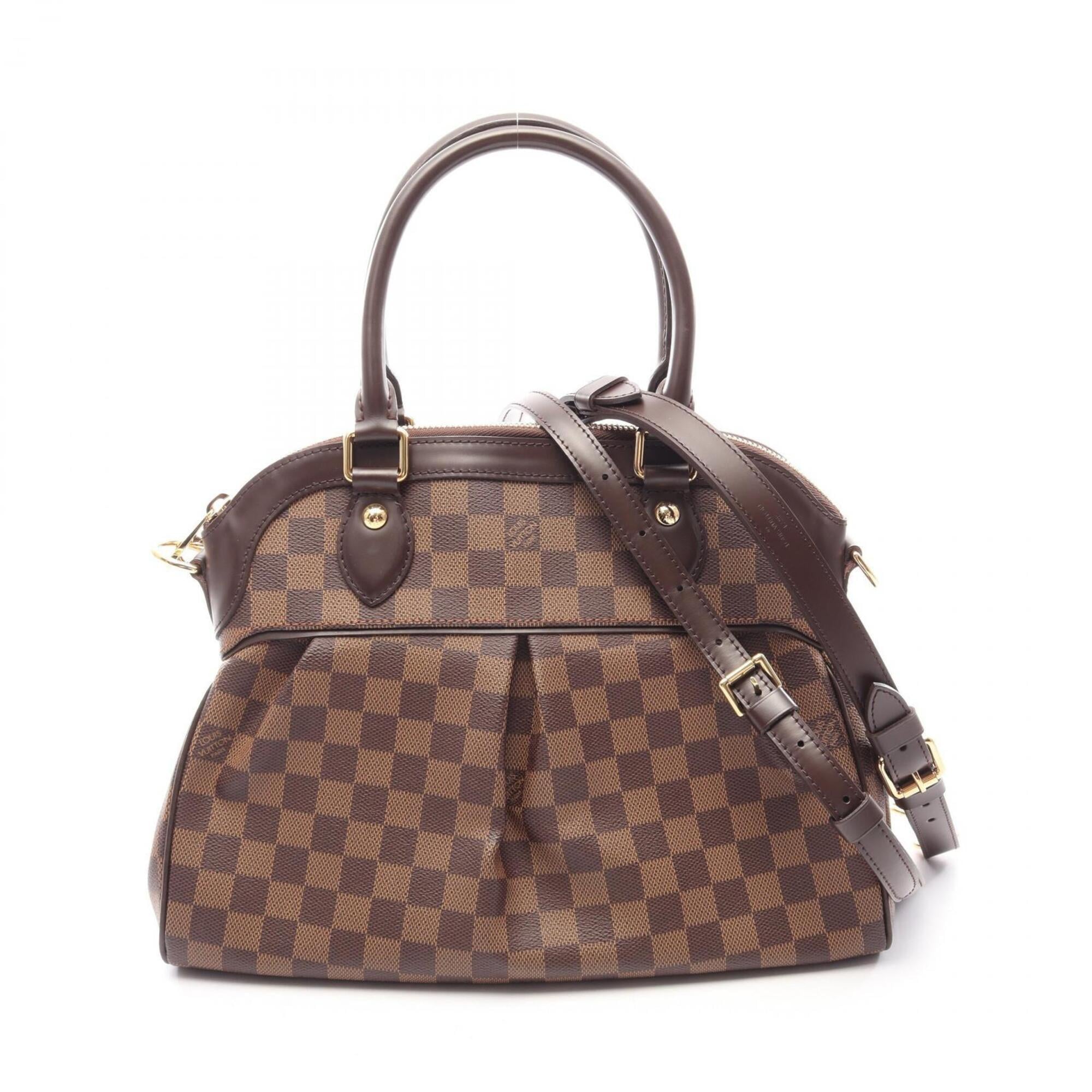 Louis Vuitton Brown Coated Canvas Leather Handbag (Pre-Owned)