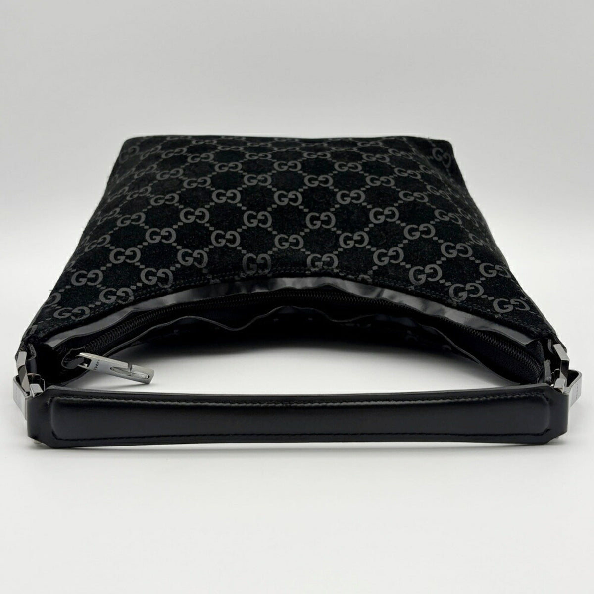 Gucci Black Suede Leather Shoulder Bag (Pre-Owned)