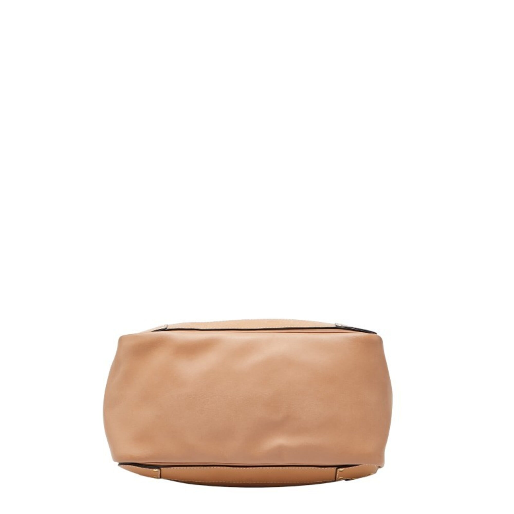 Chloé Pink Beige Leather Shoulder Bag Tote Bag (Pre-Owned)