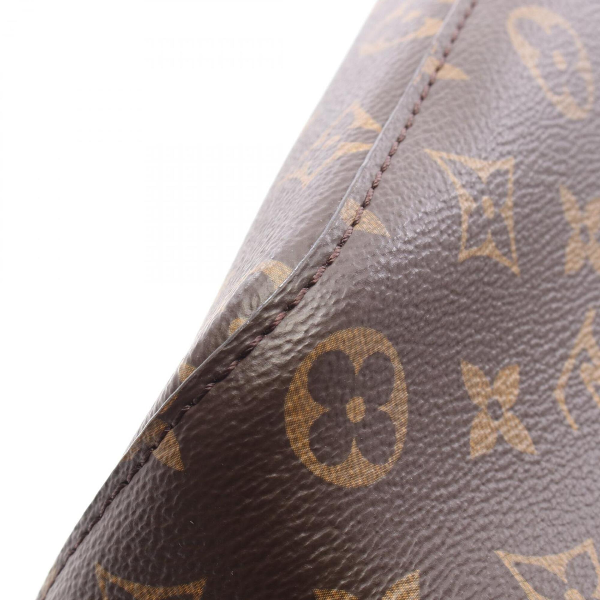 Louis Vuitton Brown Coquelicots Monogram Red Color Coated Canvas Leather Handbag Shoulder Bag (Pre-Owned)