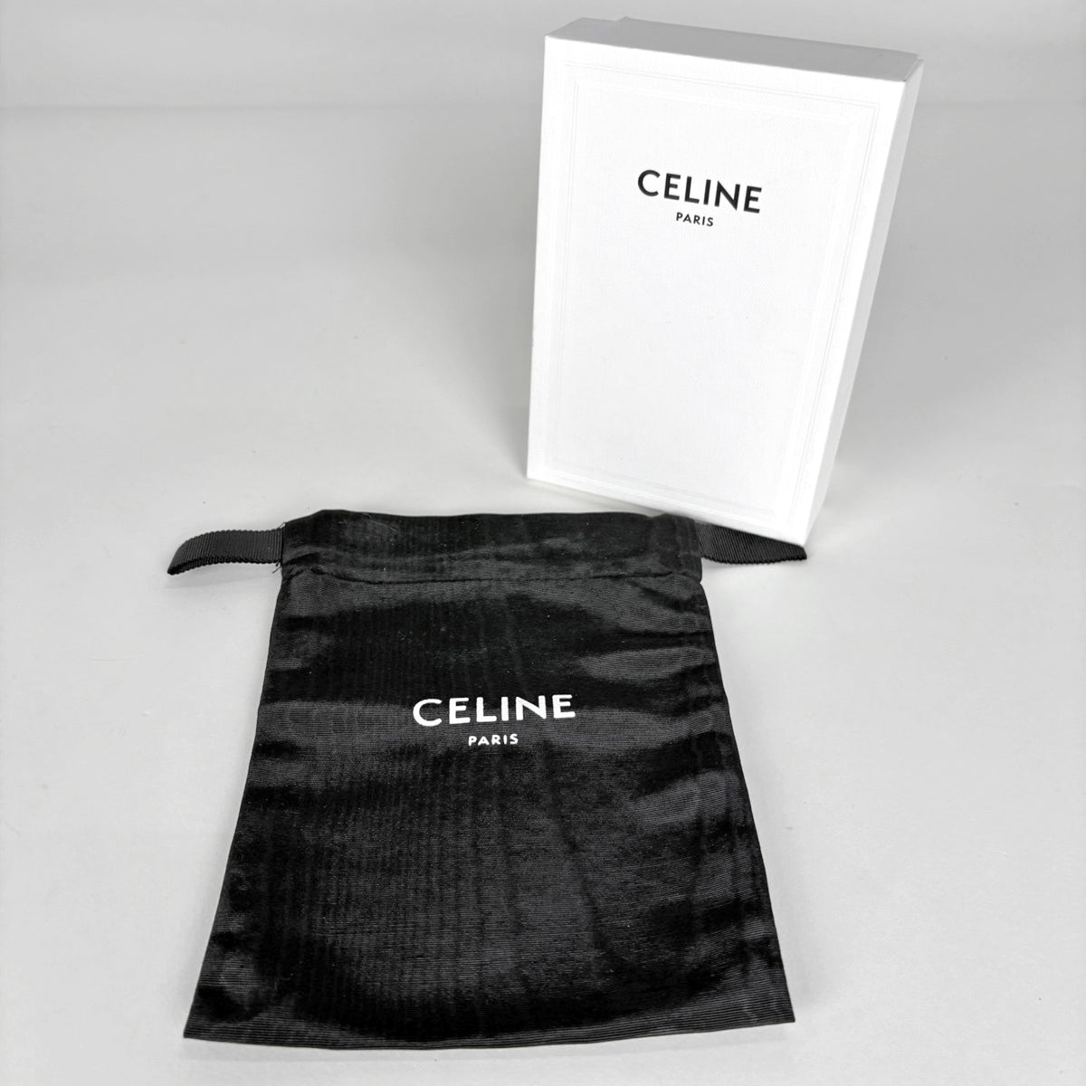 Celine Black Leather Wallet (Tri-Fold) (Pre-Owned)