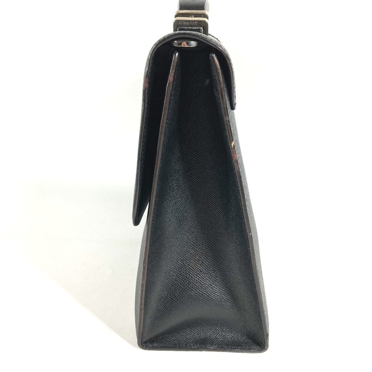 Bally Black Leather Briefcase Handbag (Pre-Owned)