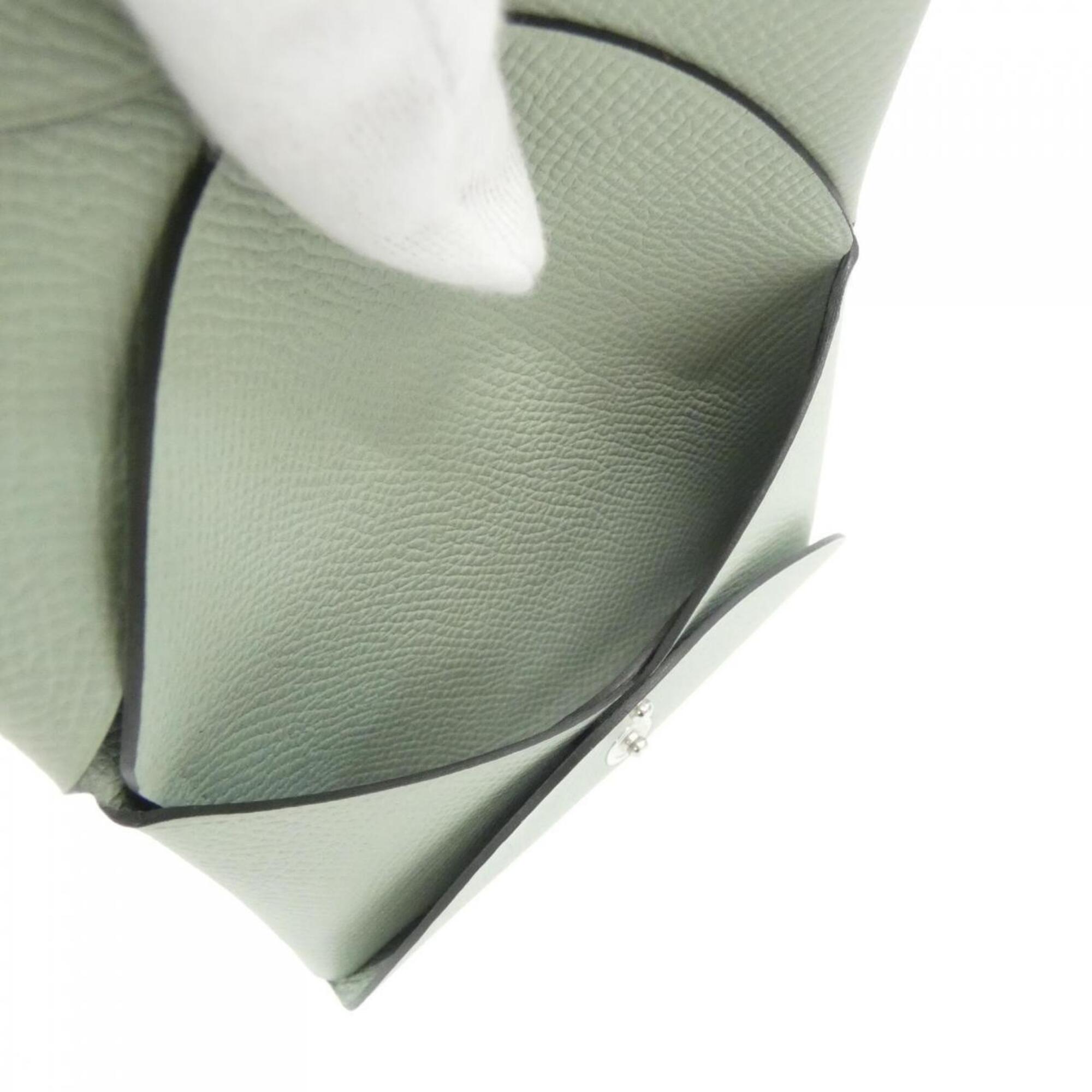 Hermes Green Light Green Vert Epsom Leather Coin Purse/Coin Case (Pre-Owned)