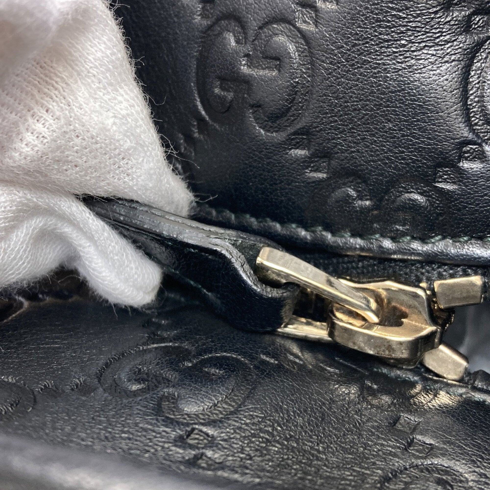 Gucci Black Leather Tote Bag (Pre-Owned)