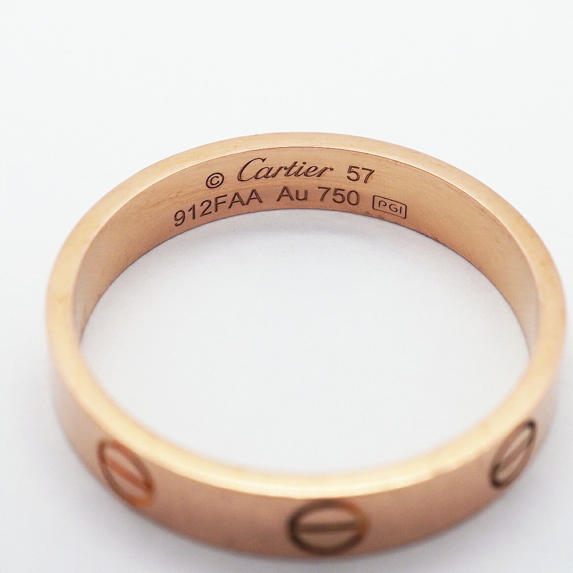 Cartier Pink Gold (18K) Band Ring (Pre-Owned)