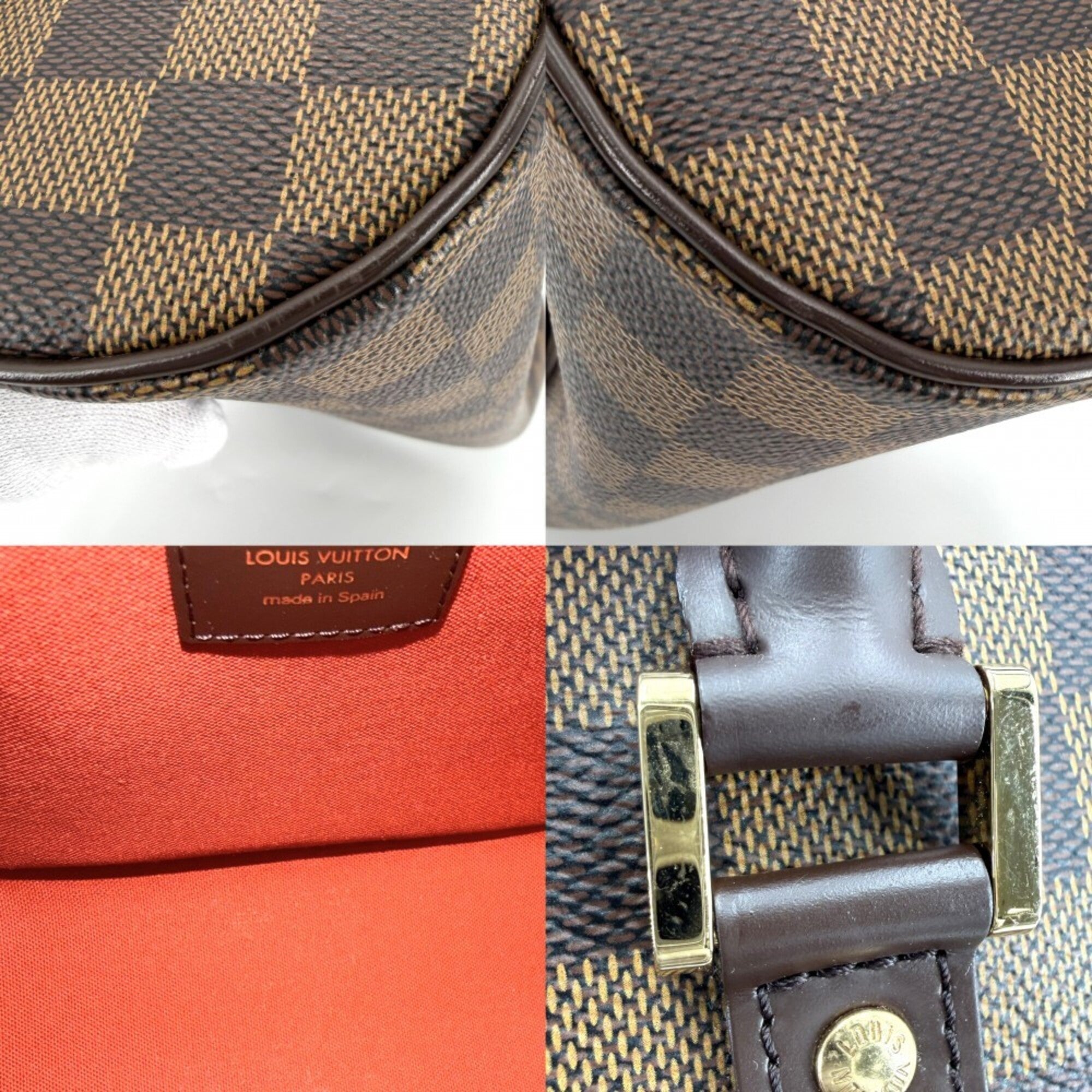 Louis Vuitton Damier Brown Damier Canvas Boston Bag Handbag (Pre-Owned)