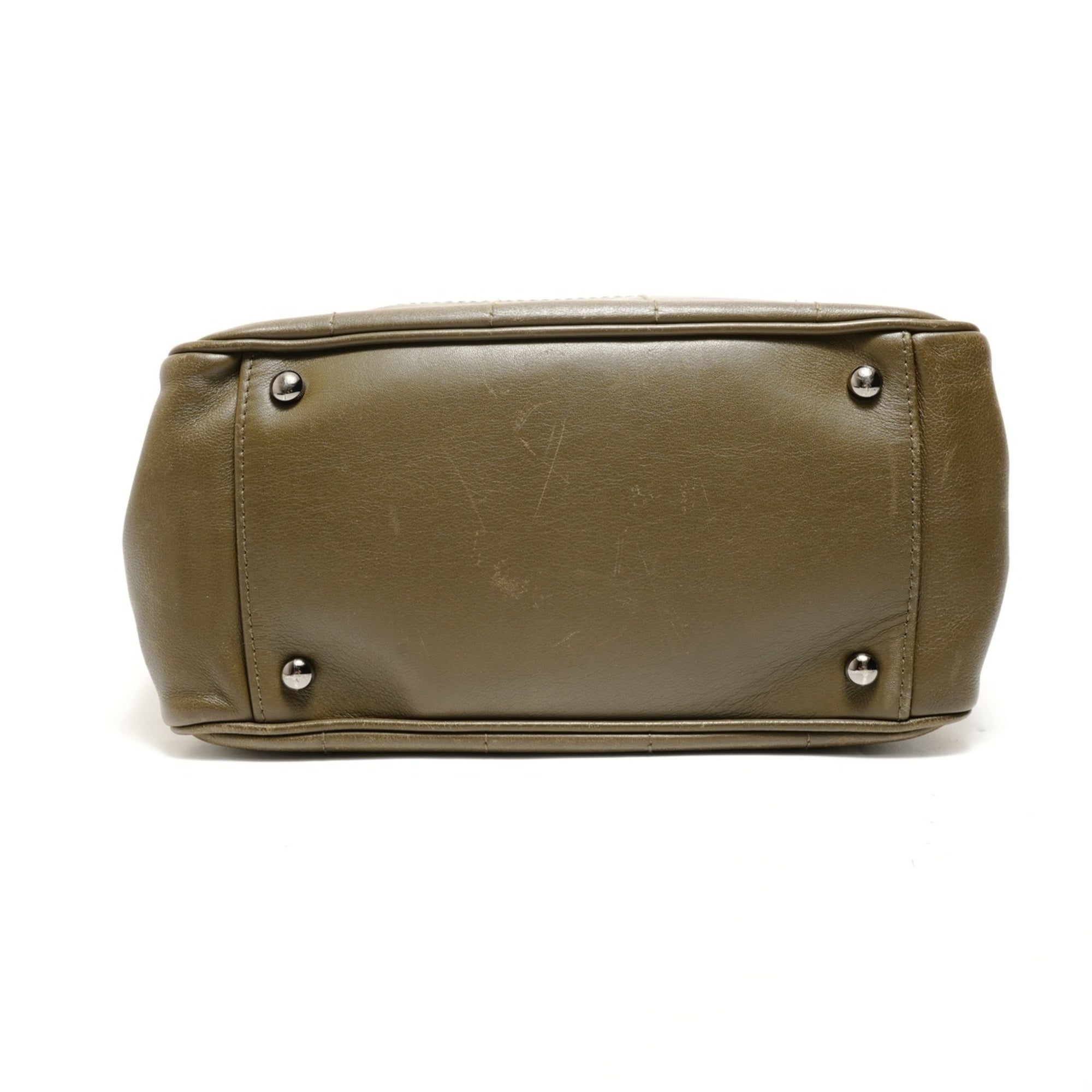 Chanel Chocolate Bar Khaki Handbag (Pre-Owned)