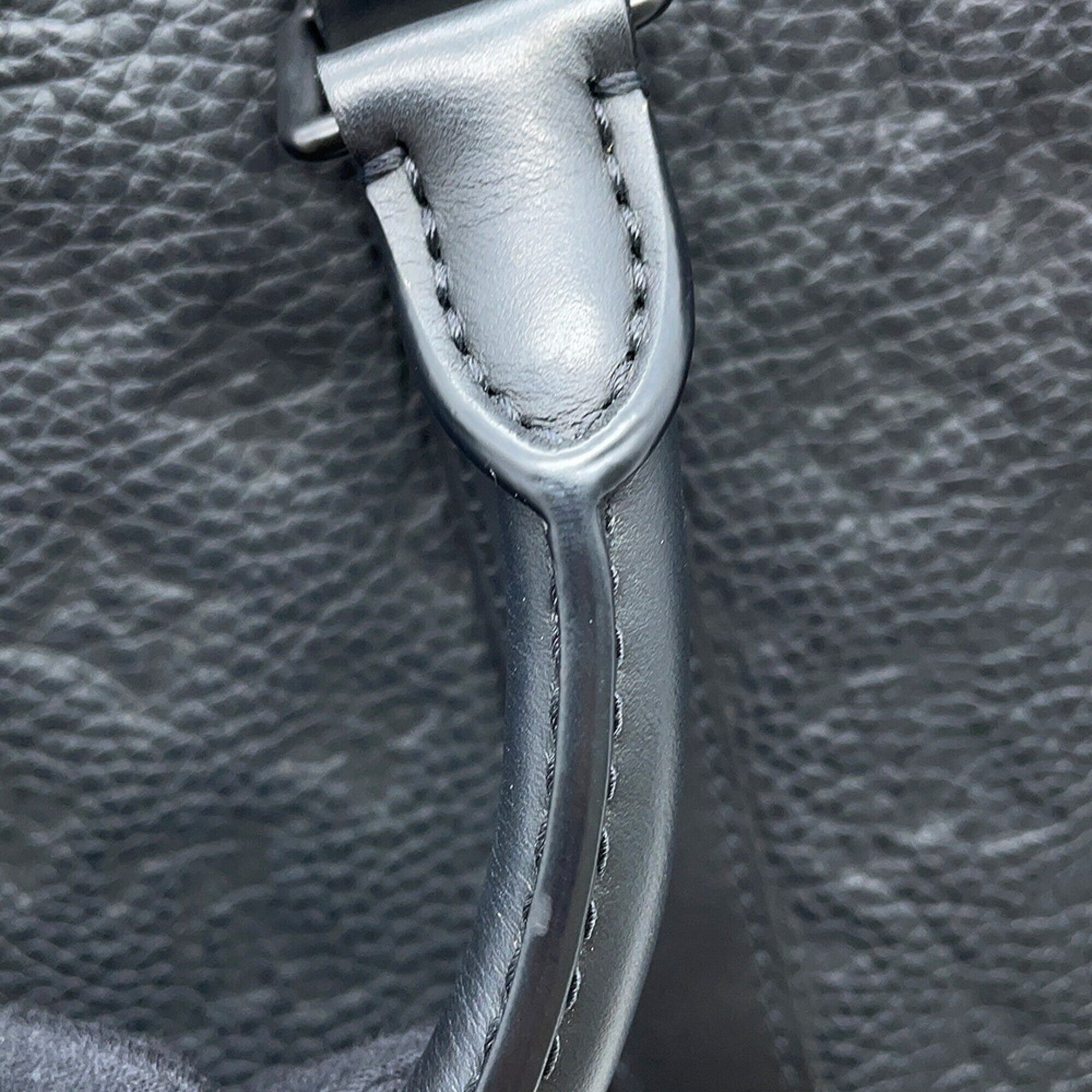 Louis Vuitton Monogram Black Monogram Noir Leather Handbag (Pre-Owned)