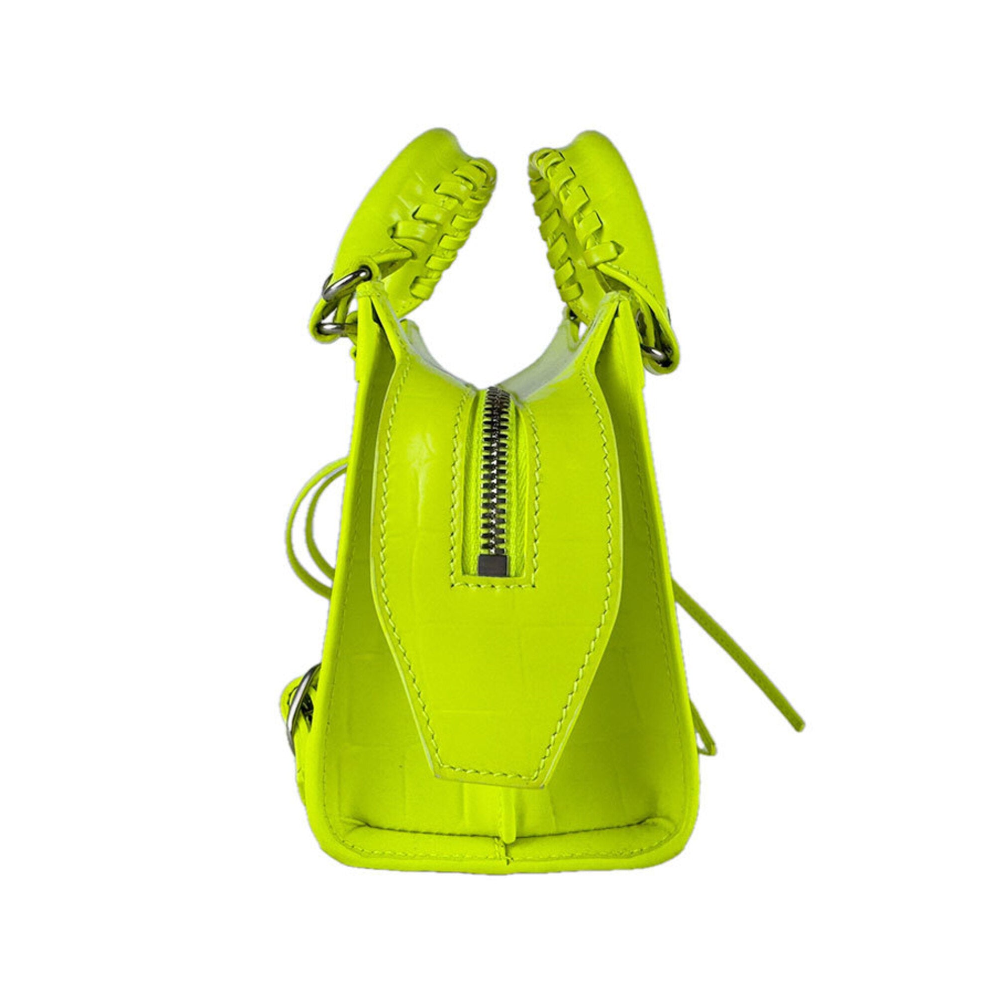 Balenciaga Yellow Leather Handbag Shoulder Bag (Pre-Owned)