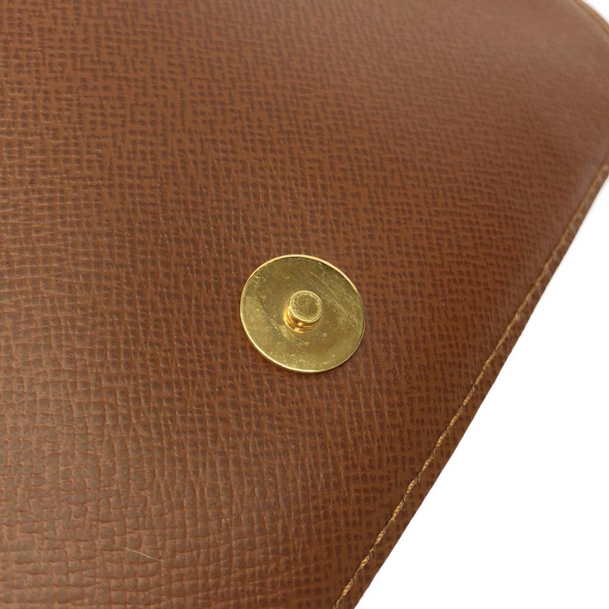 Louis Vuitton Marron Coated Canvas Shoulder Bag (Pre-Owned)