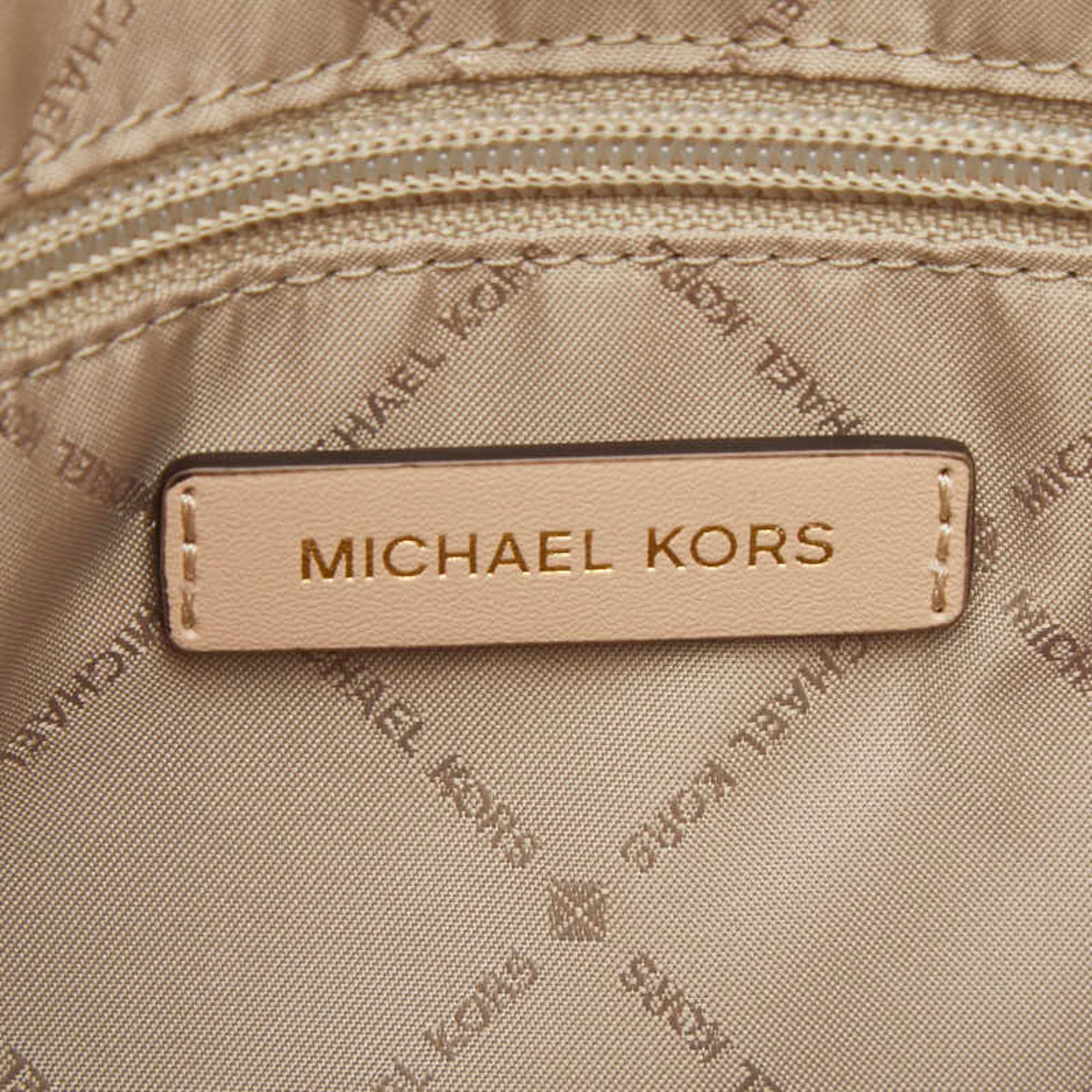 Michael Kors Beige Leather Tote Bag (Pre-Owned)