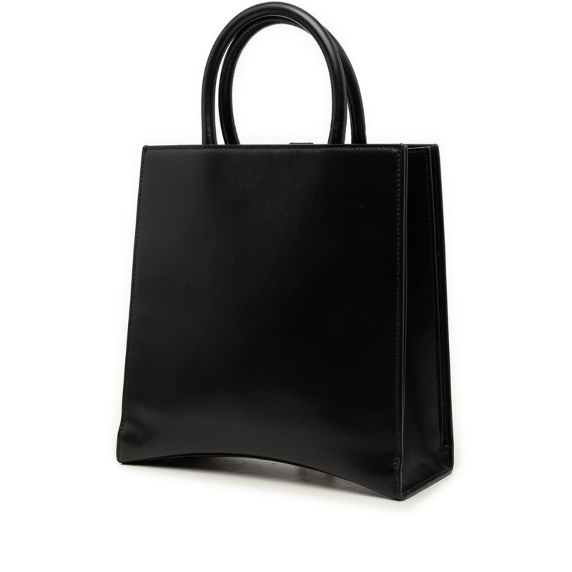 Balenciaga Black Leather Handbag Shoulder Bag (Pre-Owned)