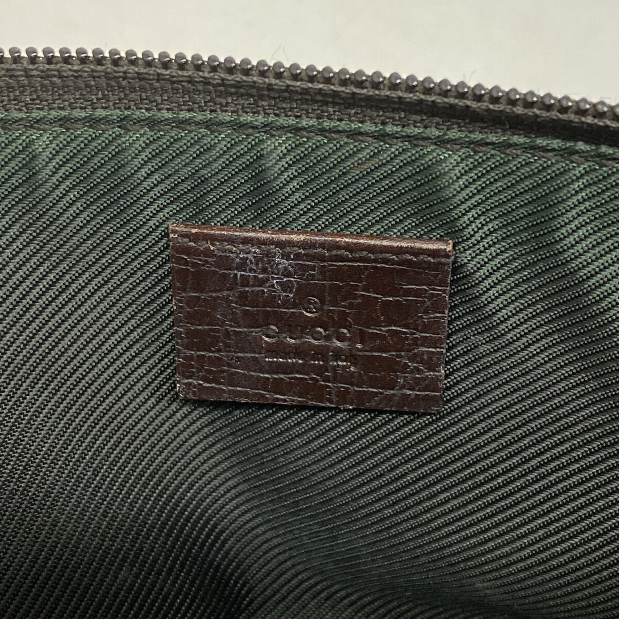 Gucci Brown Canvas Handbag (Pre-Owned)