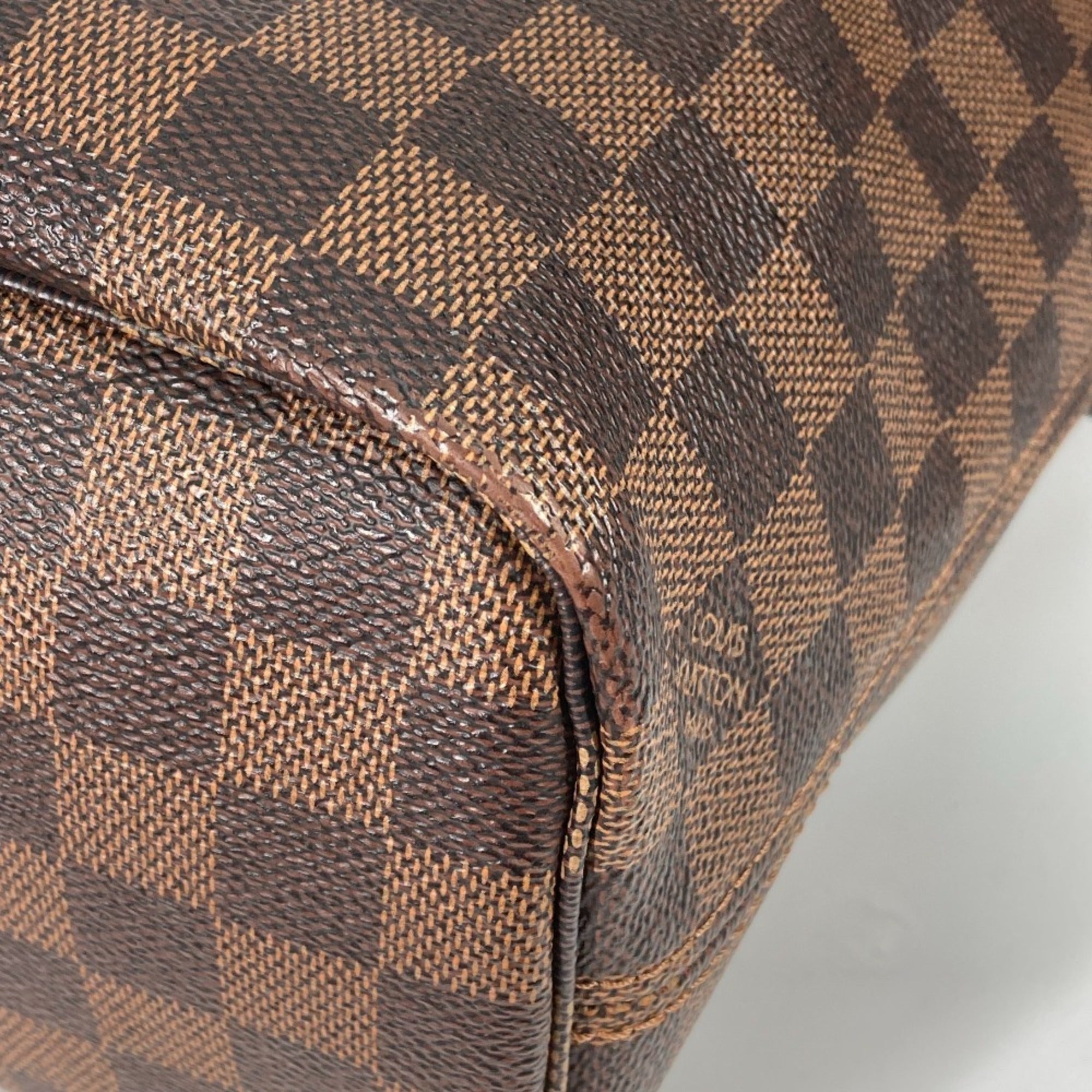 Louis Vuitton Brown Damier Canvas Ebene Damier Canvas Pouch Shoulder Bag Tote Bag (Pre-Owned)