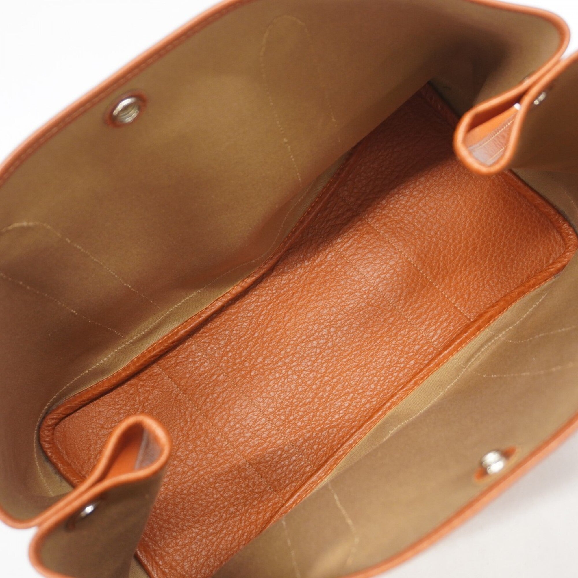 Hermes Orange Toile Officier Tote Bag (Pre-Owned)
