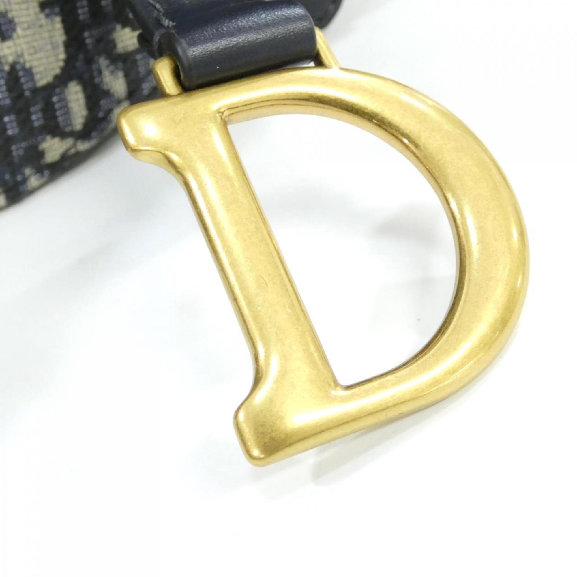 Christian Dior Blue Canvas Shoulder Bag (Pre-Owned)