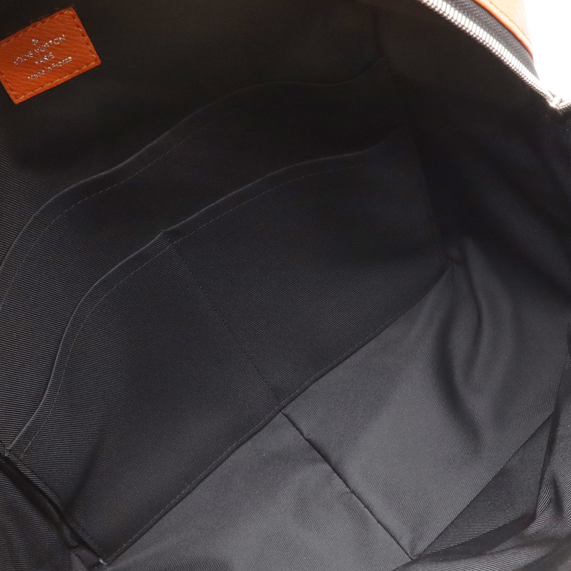 Louis Vuitton Monogram Eclipse Orange Taigarama Backpack (Pre-Owned)