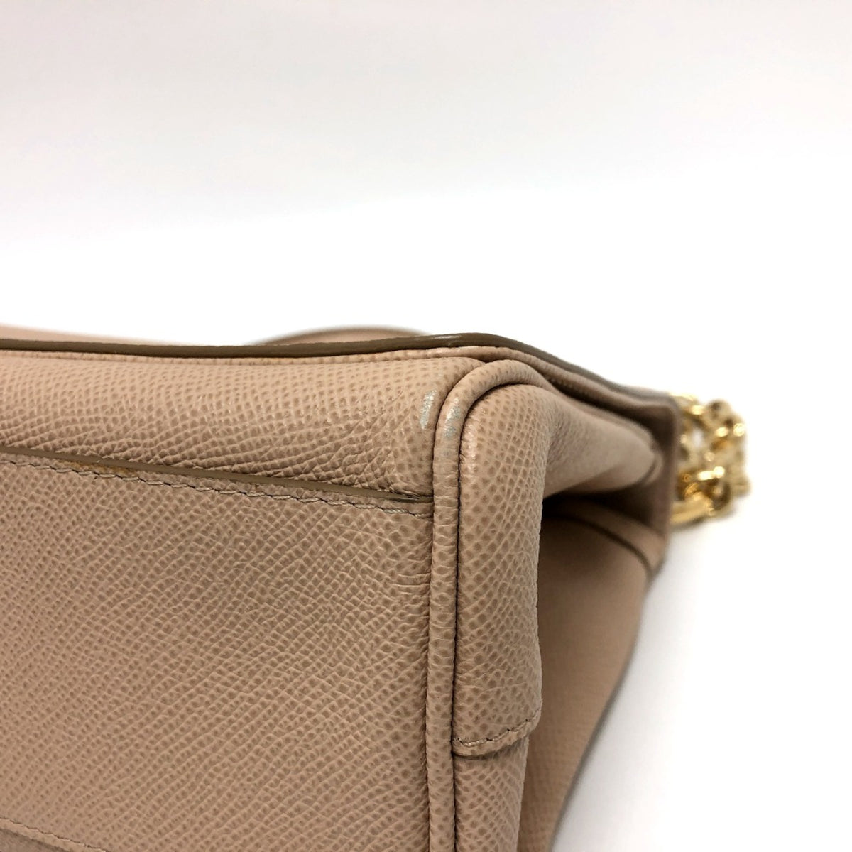 Dolce & Gabbana Beige Leather Shoulder Bag (Pre-Owned)