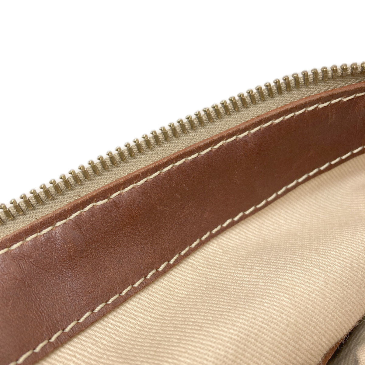 Celine Beige Brown Canvas Tote Bag (Pre-Owned)