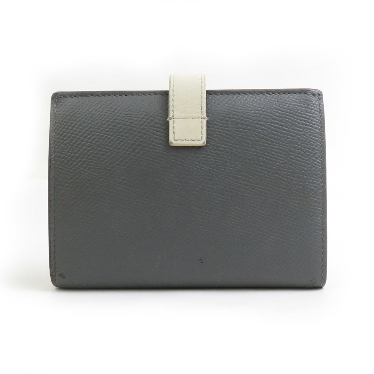 Celine Gray Ivory Leather Wallet (Bi-Fold) (Pre-Owned)