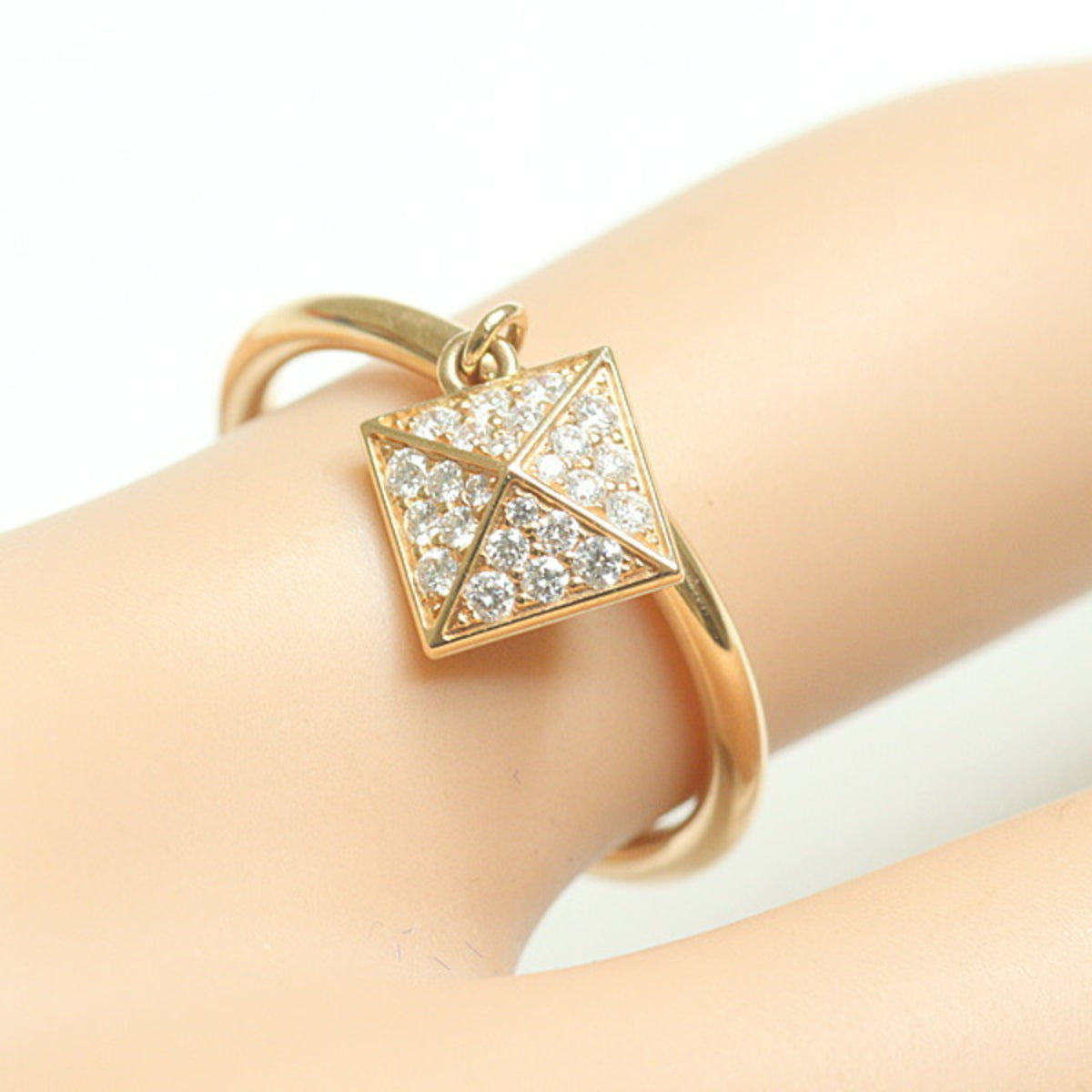 Hermes Pink Gold Pink Gold (18K) Band Ring (Pre-Owned)