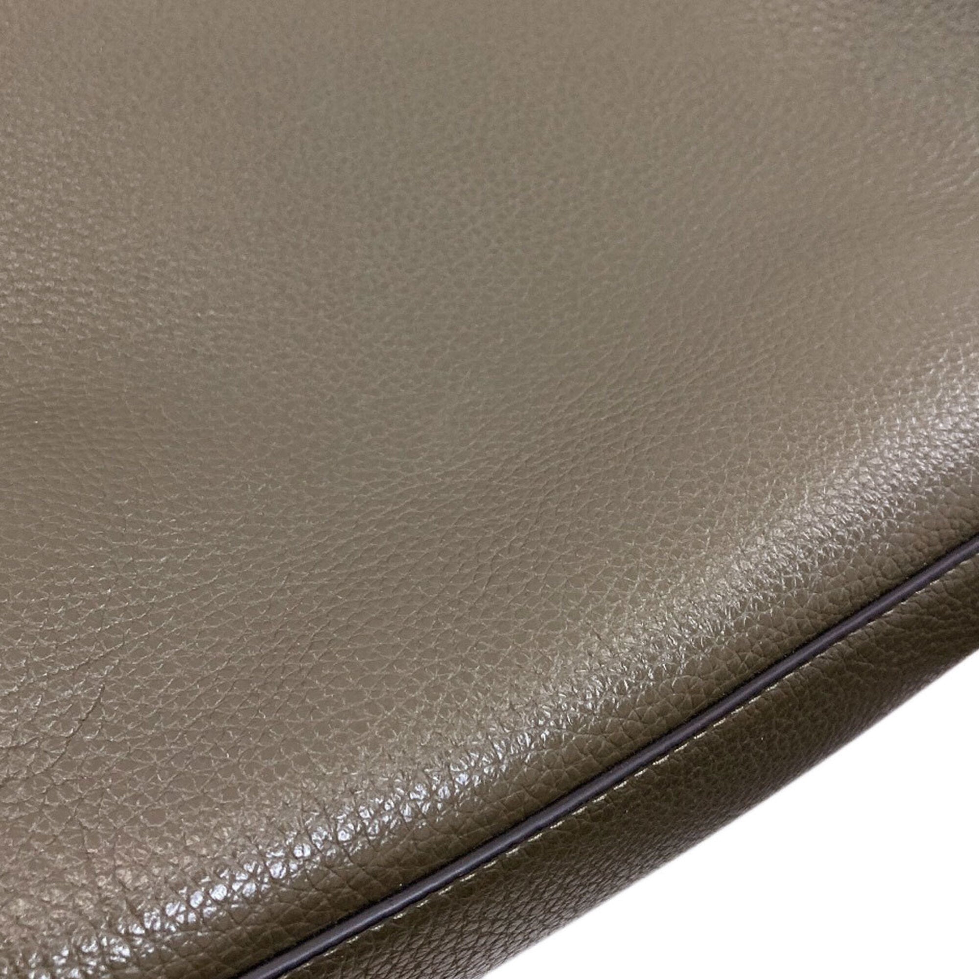 Coach Khaki Leather Backpack (Pre-Owned)